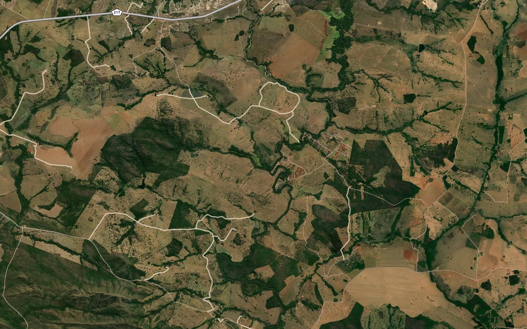 Satellite map of the Corrego Mata da Onca