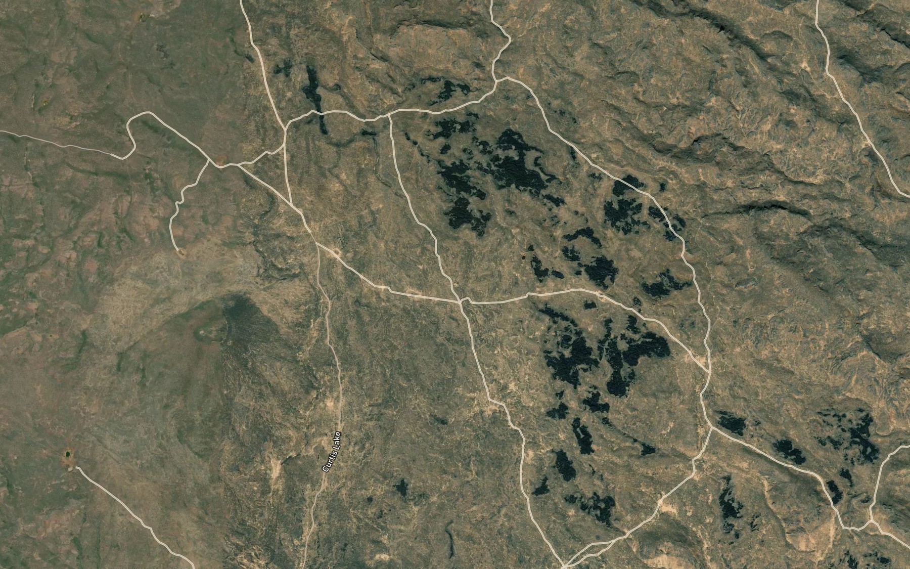 Satellite map of the Three Point Reservoir