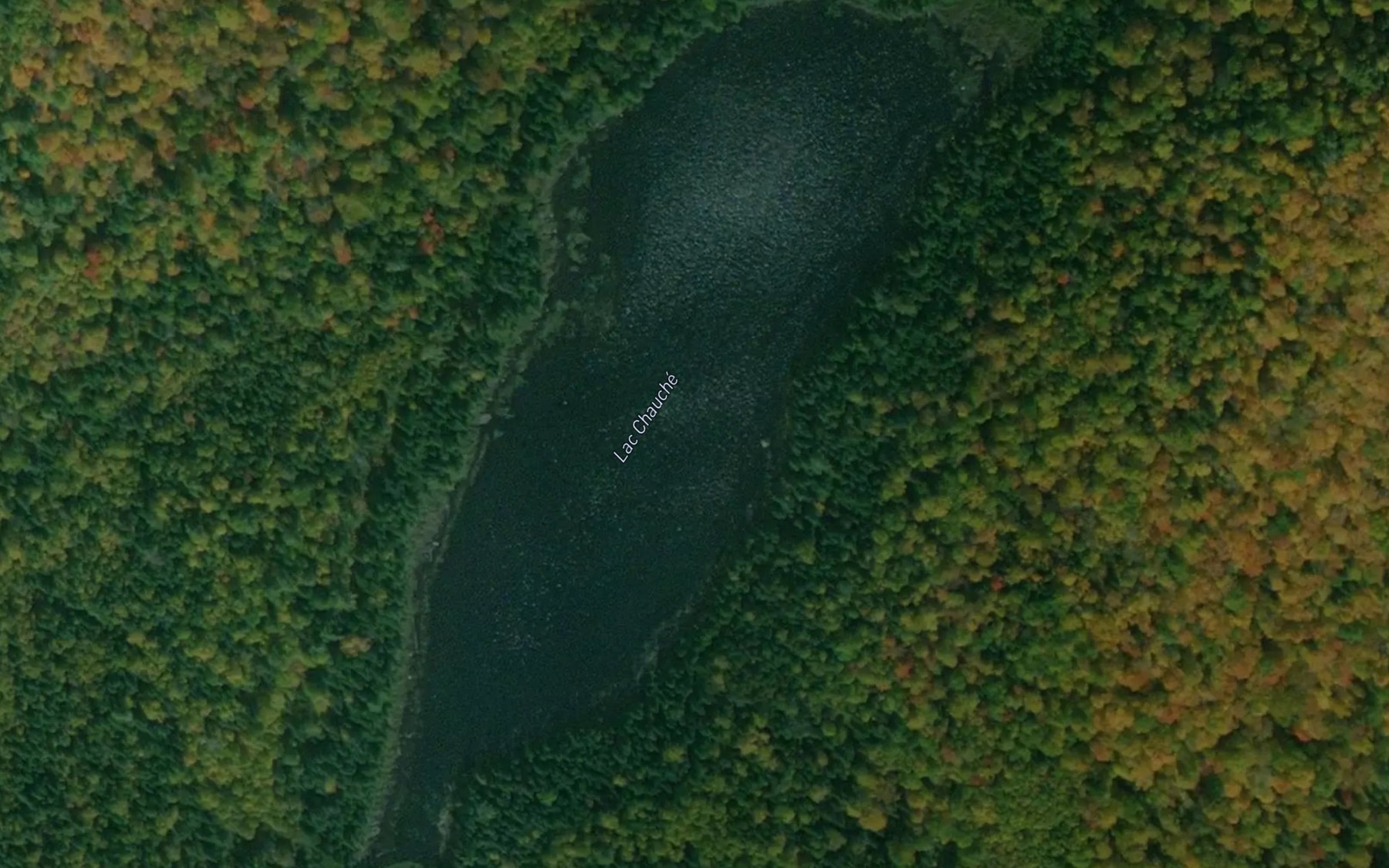 Satellite map of the Lac Chauche