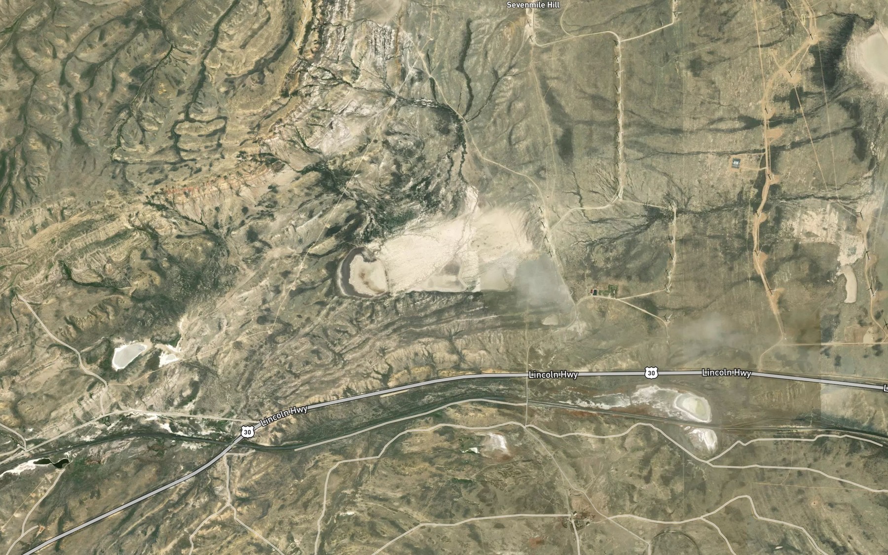 Satellite map of the The Lakes