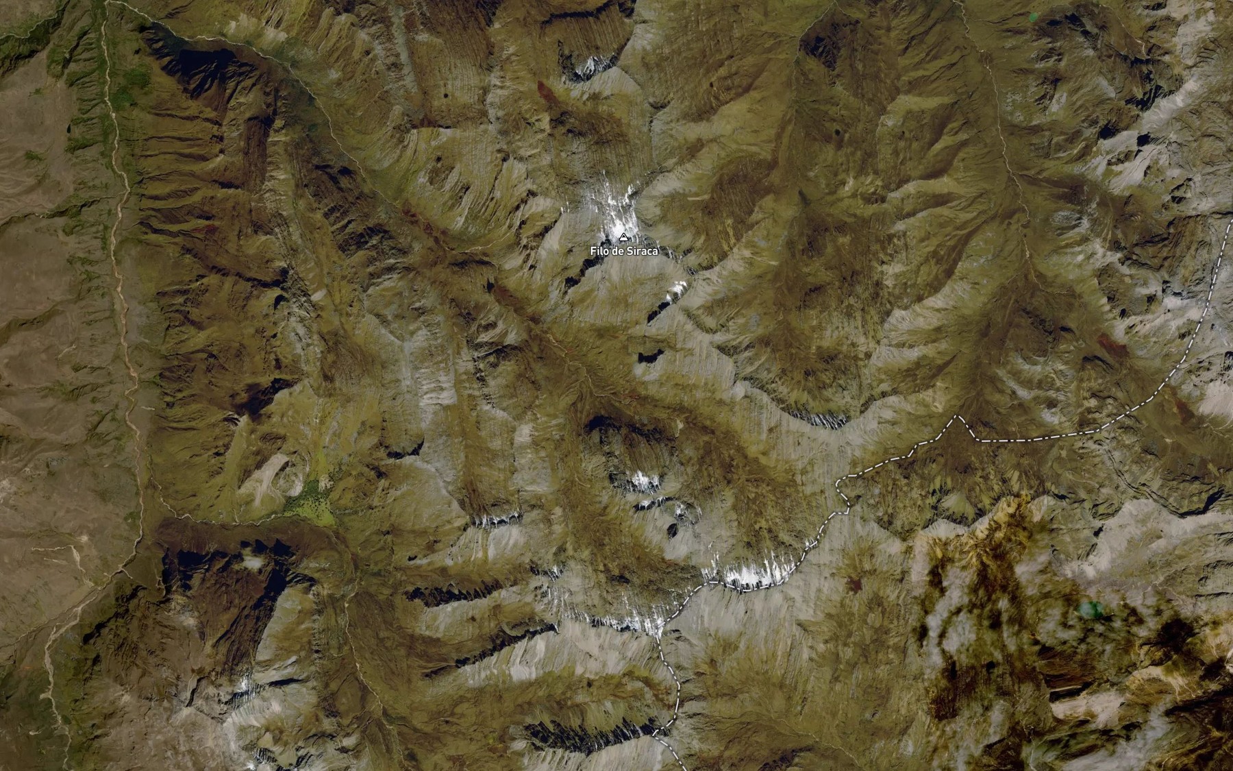 Satellite map of the Laguna Hoya Brava