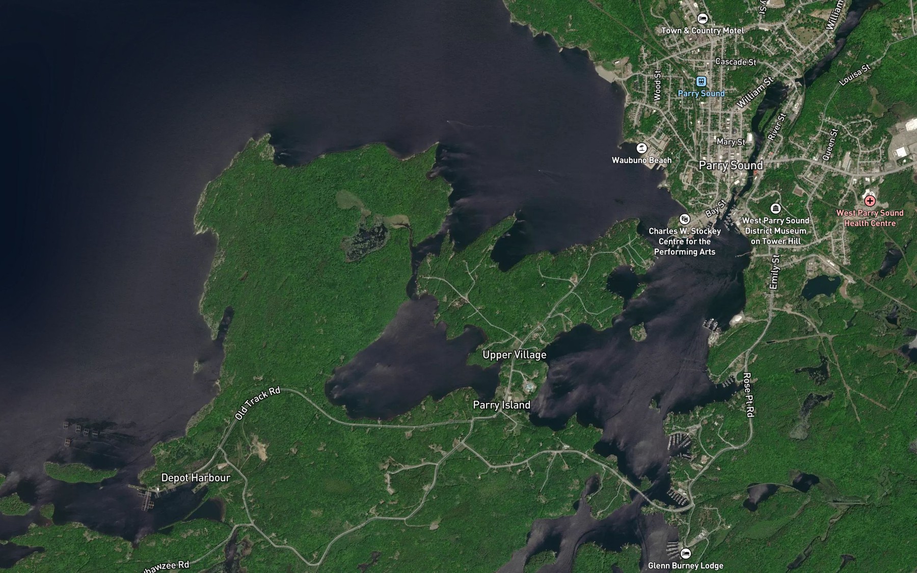 Satellite map of the Indian Creek