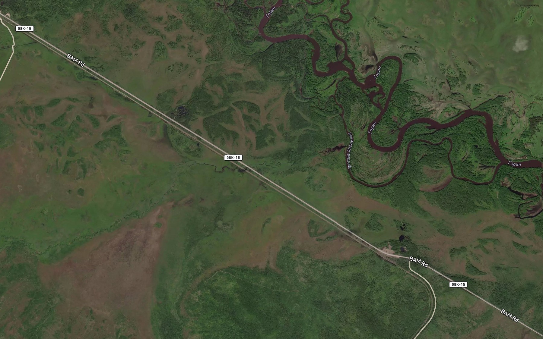 Satellite map of the Pravaya Aponi