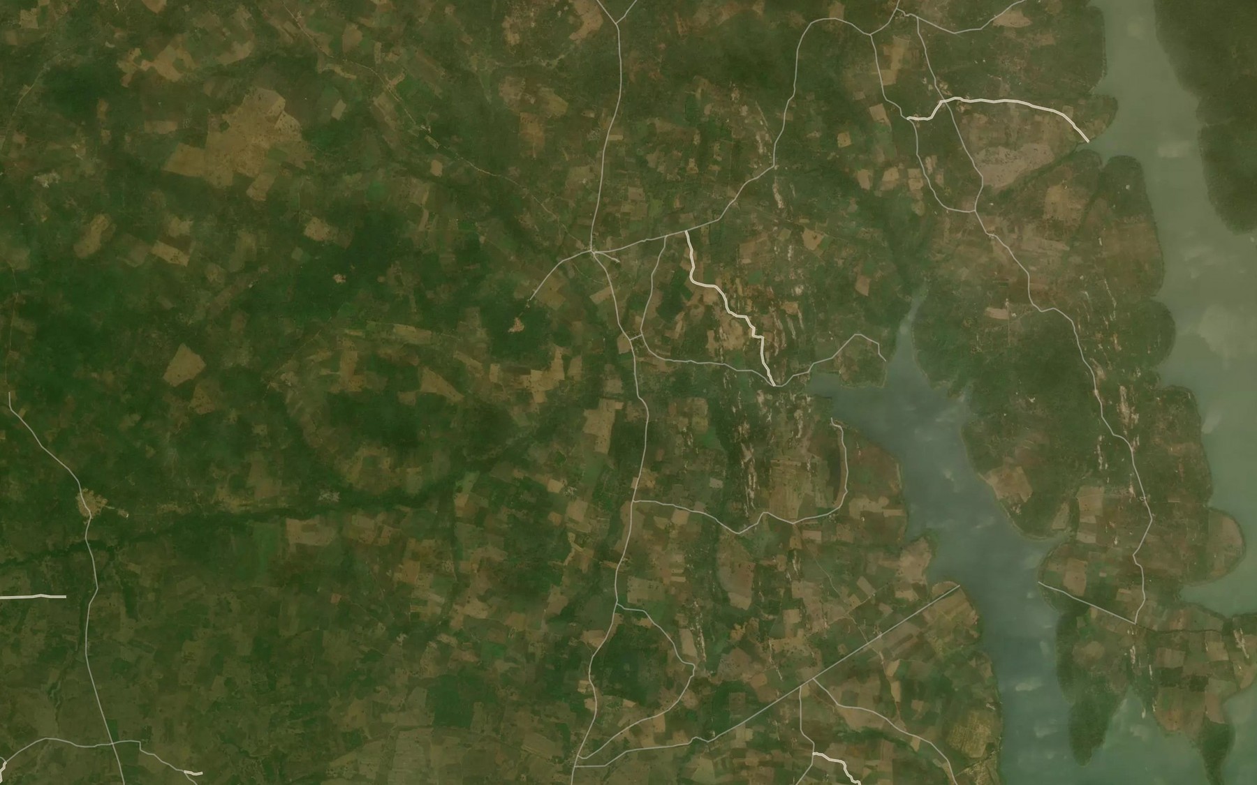 Satellite map of the River Abugaga