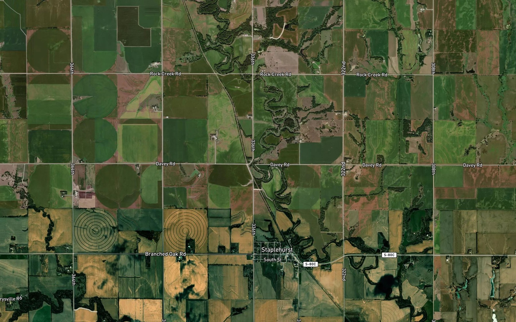 Satellite map of the Herpolsheimer Reservoir
