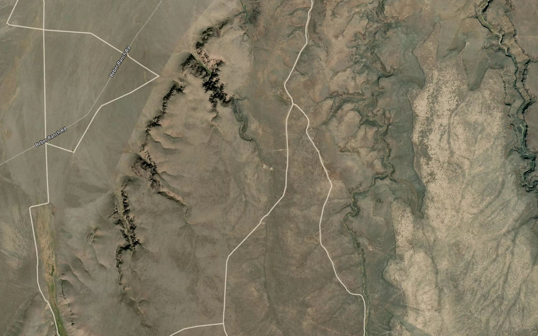 Satellite map of the Woolhawk Reservoir