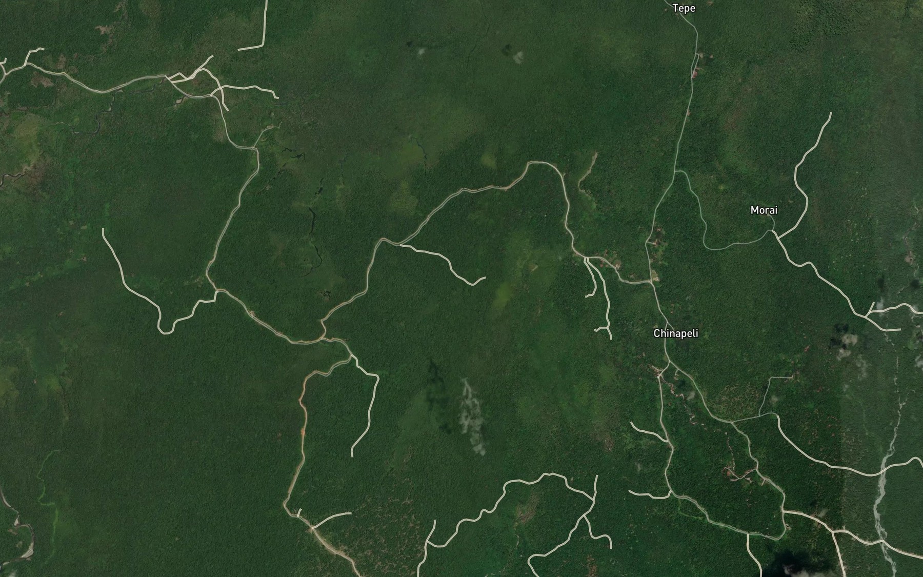 Satellite map of the Wiljum Creek