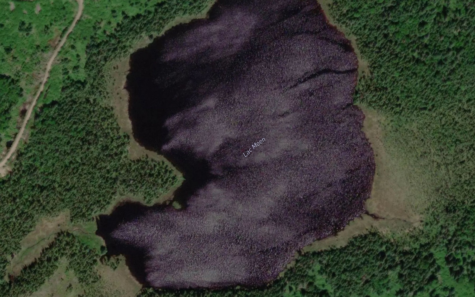 Satellite map of the Lac Moen