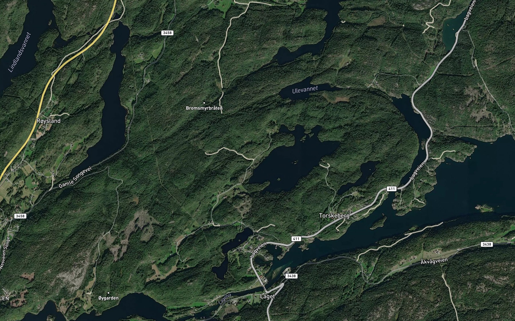 Satellite map of the Stokksbekk