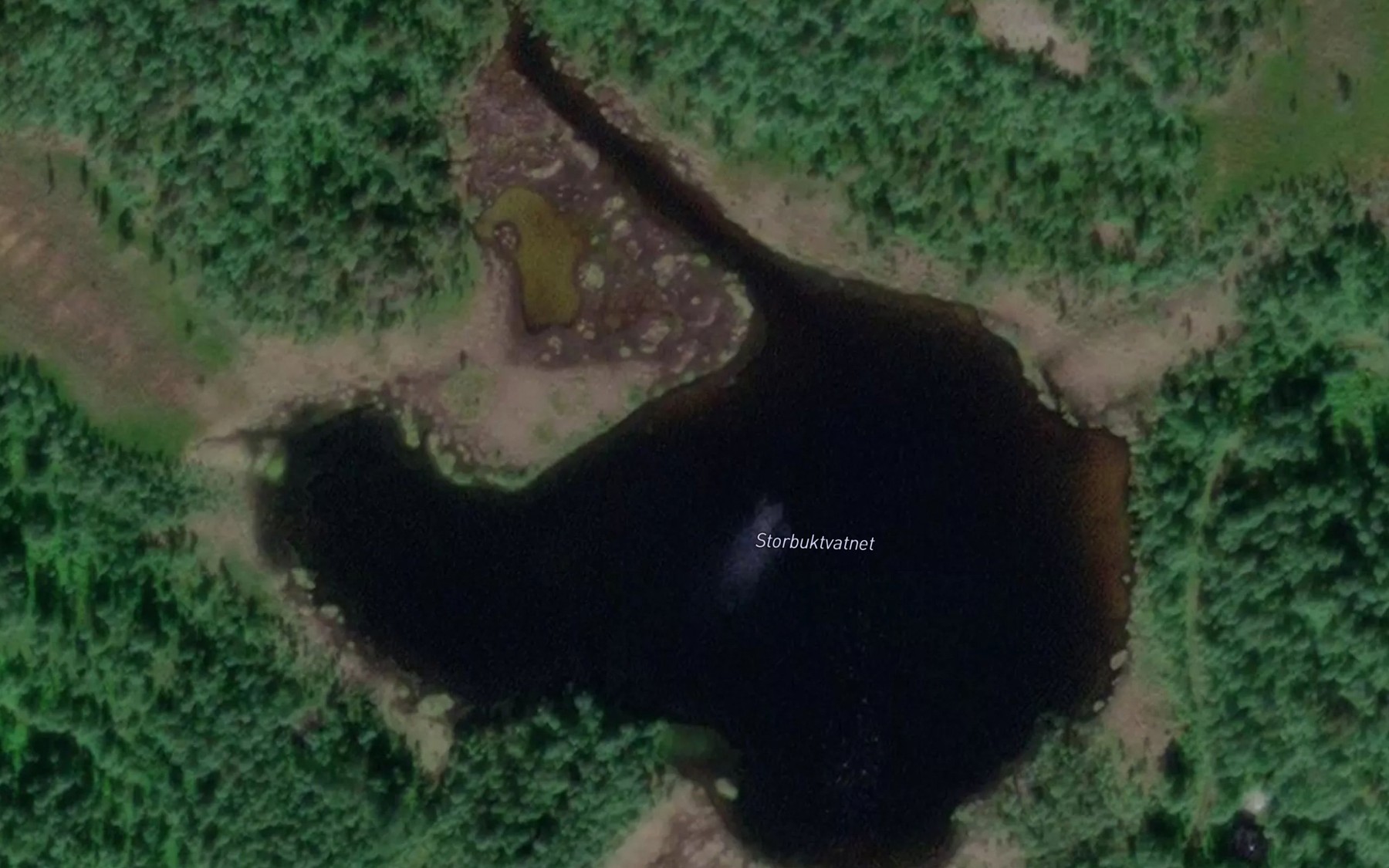 Satellite map of the Storbuktvatnet