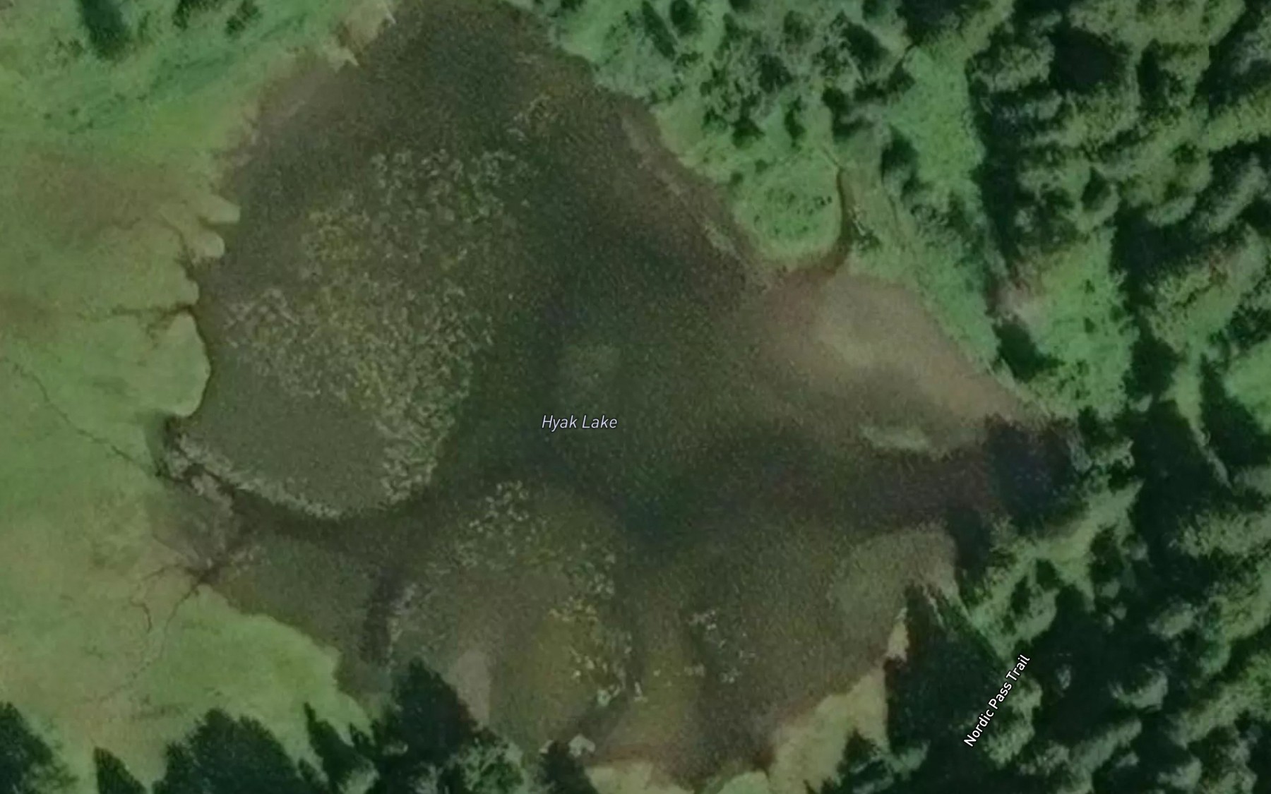 Satellite map of the Hyak Lake