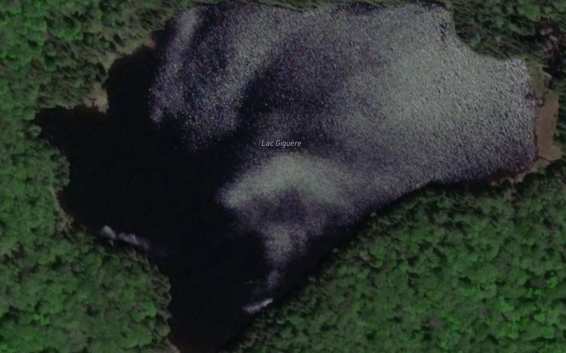 Satellite map of the Lac Giguere