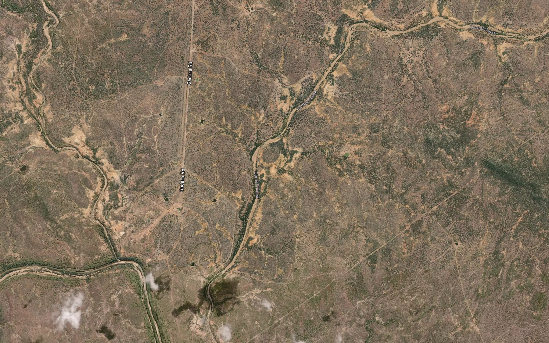 Satellite map of the Walker Creek