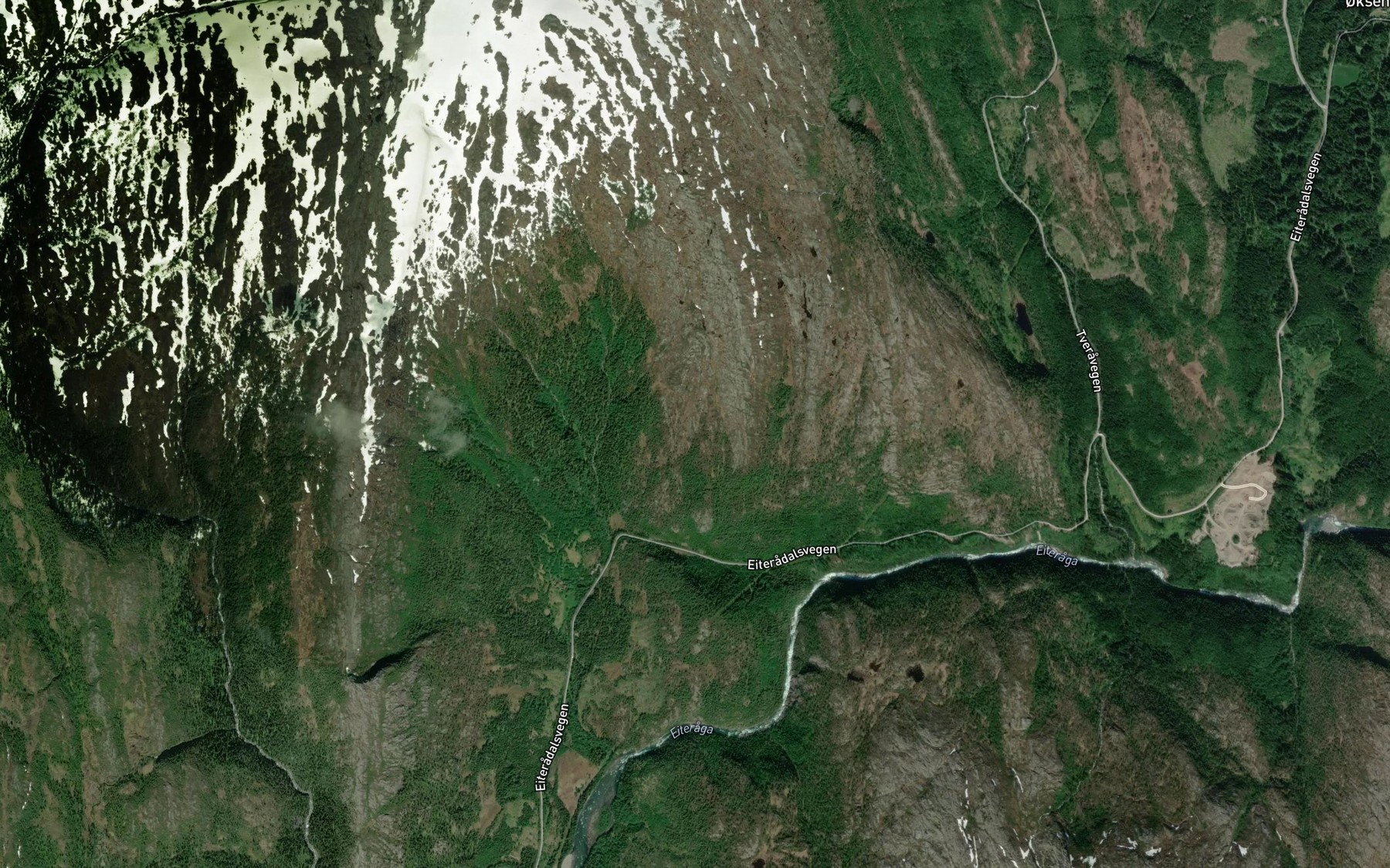 Satellite map of the Stakkrembekken