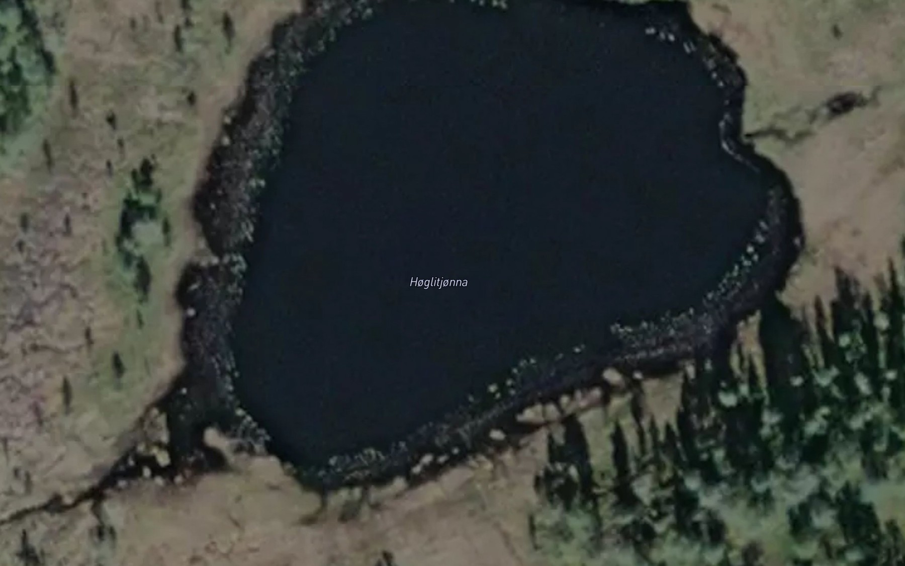 Satellite map of the Hoglitjorna