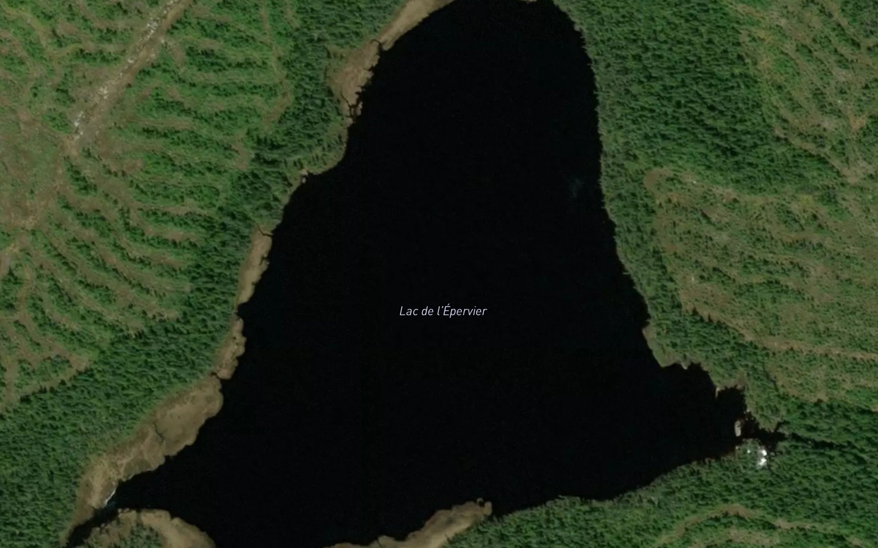 Satellite map of the Lac de l'Epervier