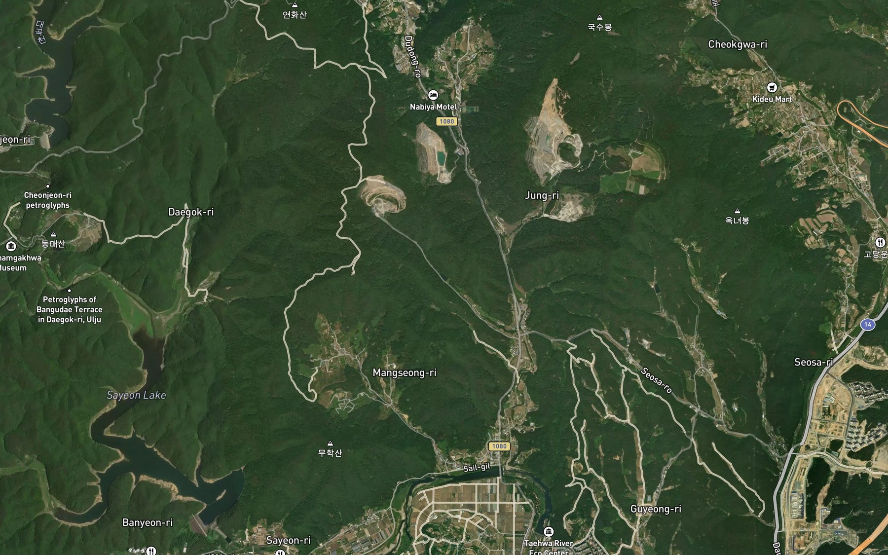 Satellite map of the Saejeonggolmot
