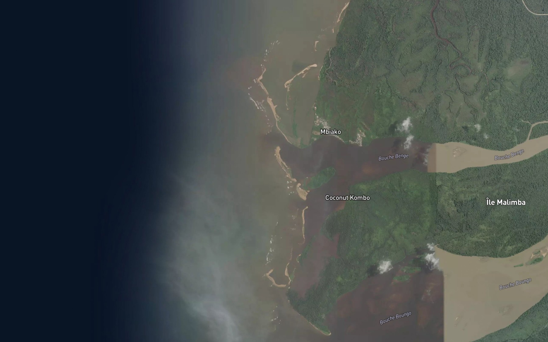 Satellite map of the Benge