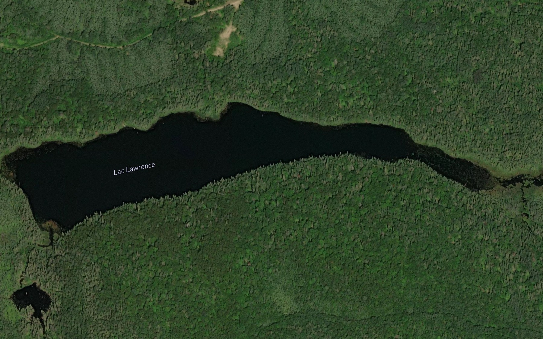 Satellite map of the Lac Lawrence