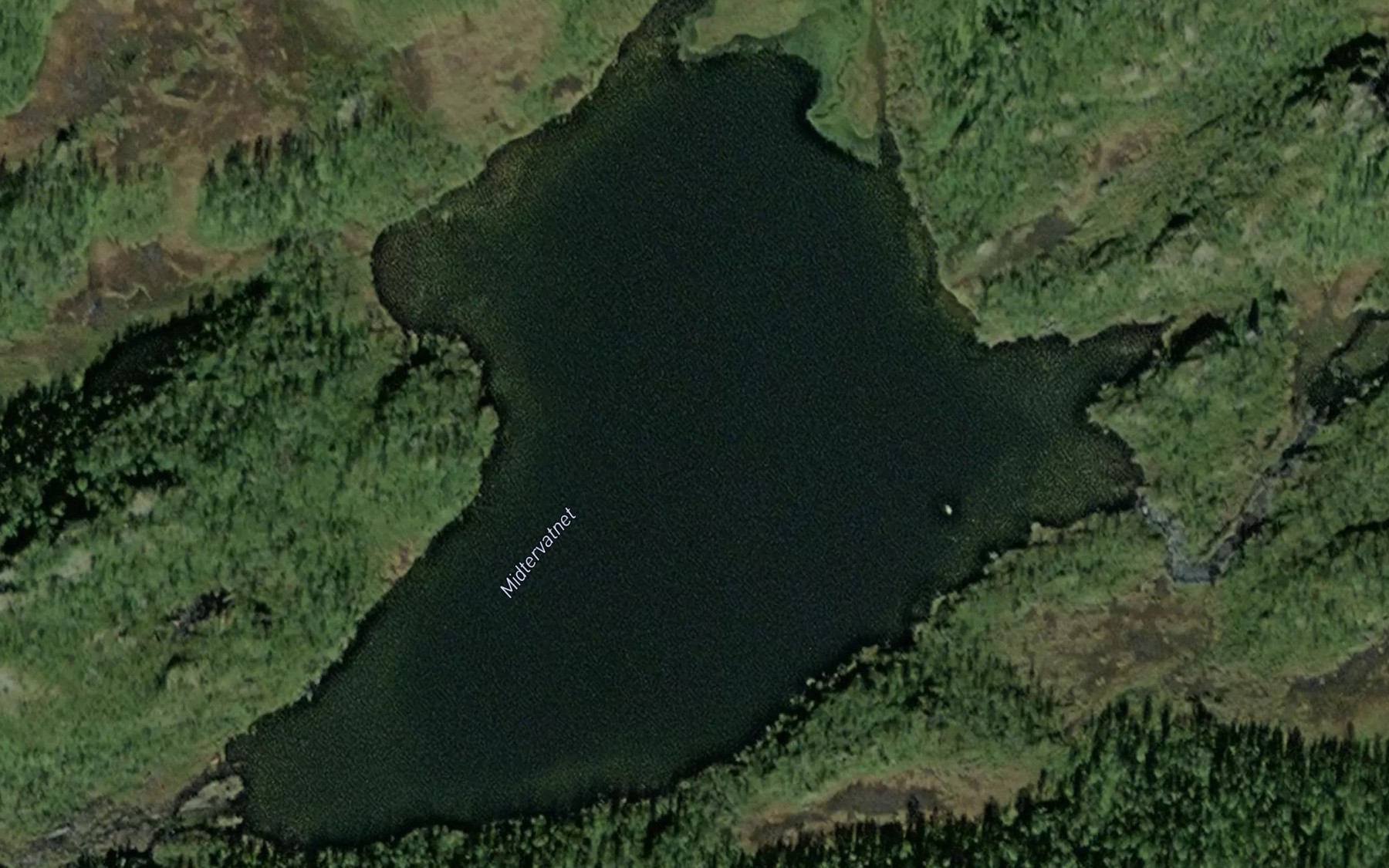 Satellite map of the Midtervatnet