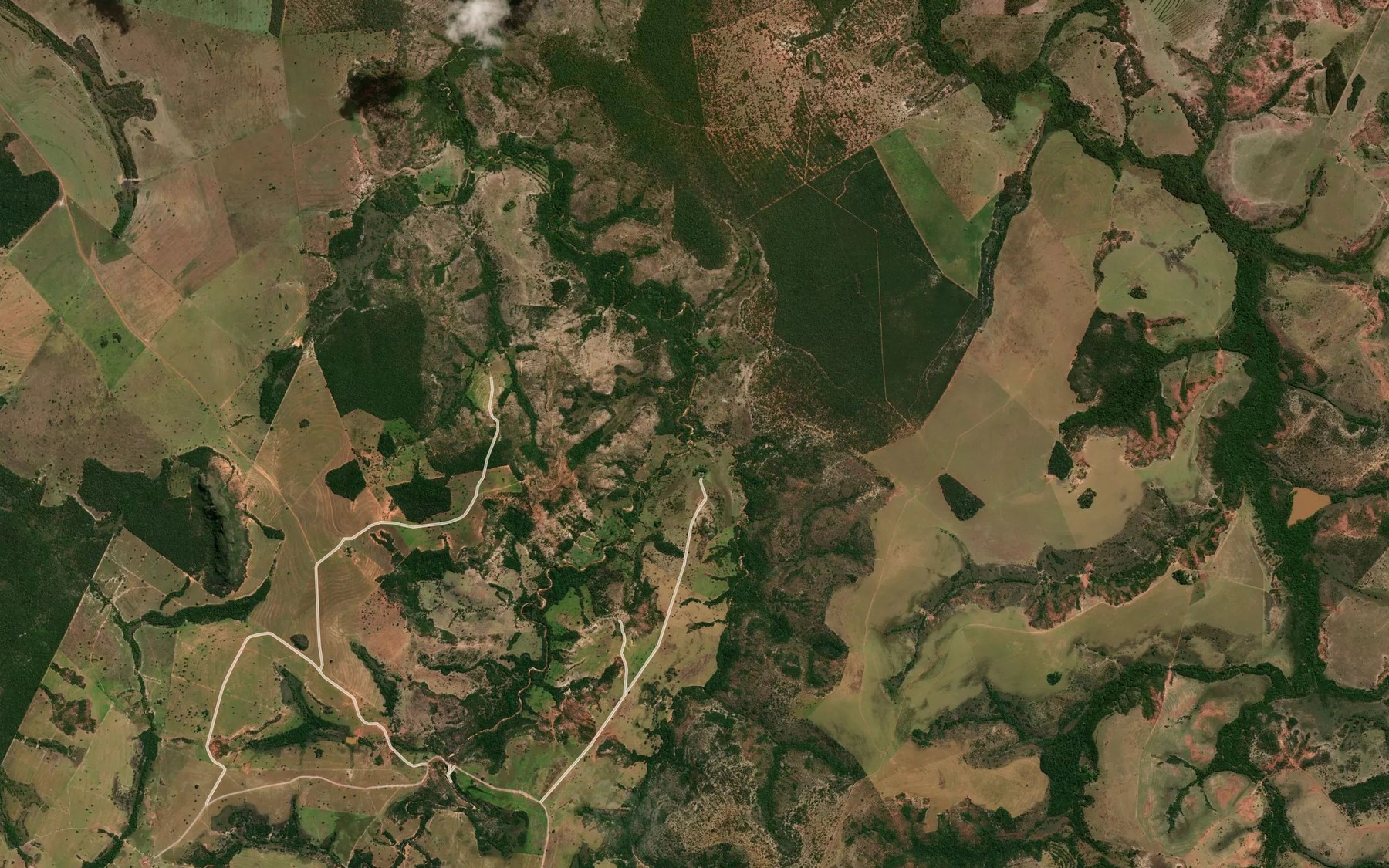 Satellite map of the Corrego Fundo