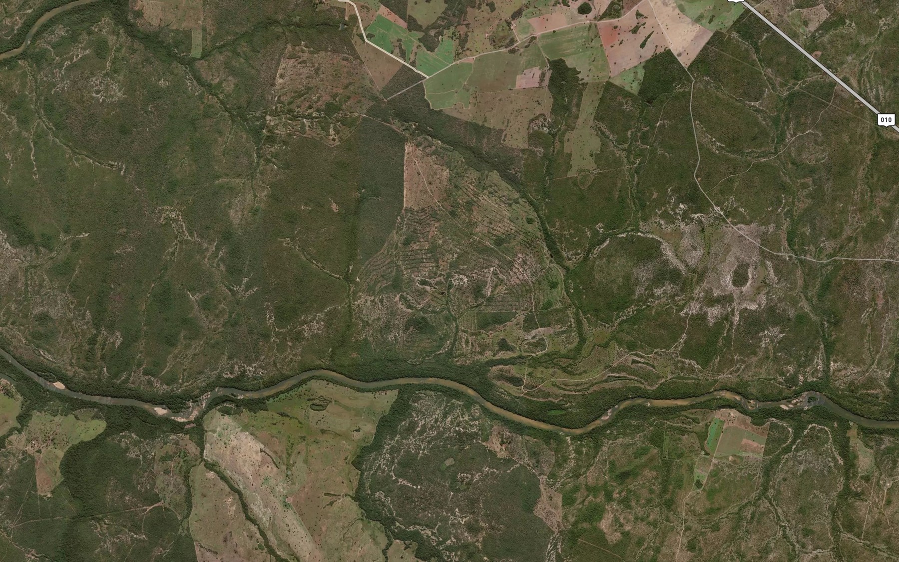 Satellite map of the Ribeirao Canoas
