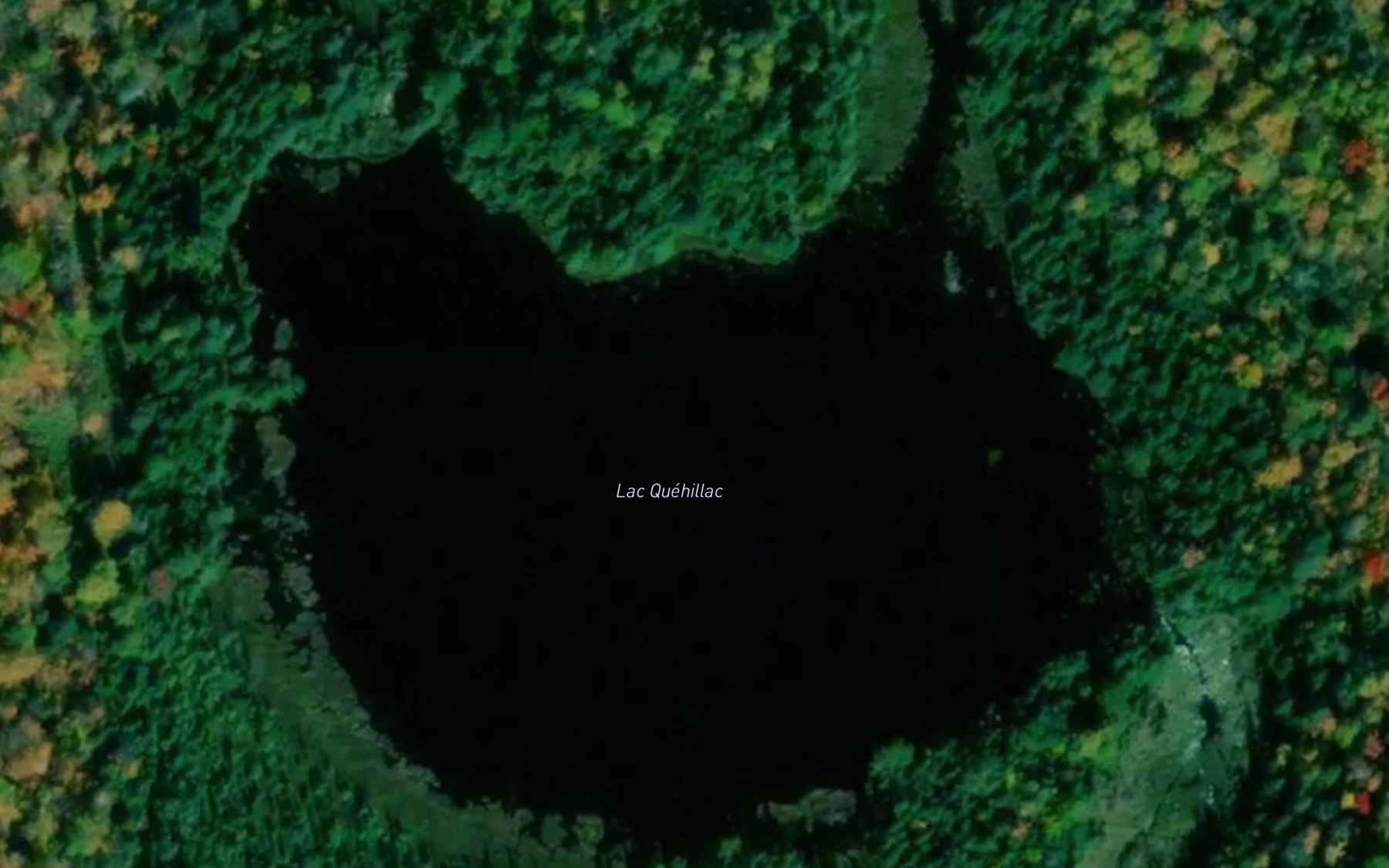 Satellite map of the Lac Quehillac