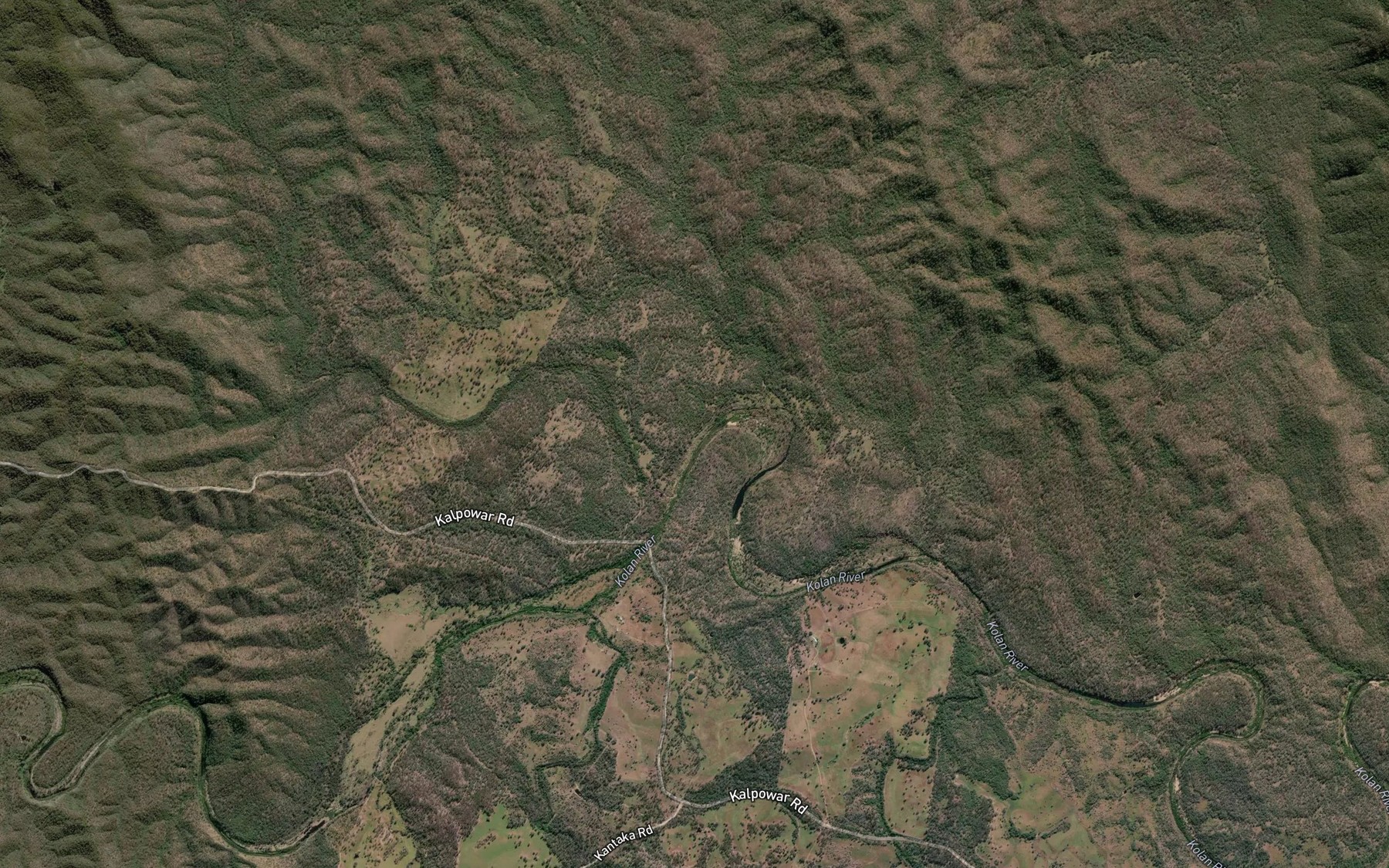 Satellite map of the Stony Creek