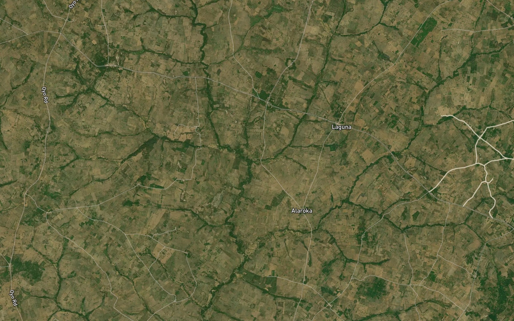 Satellite map of the River Awereke