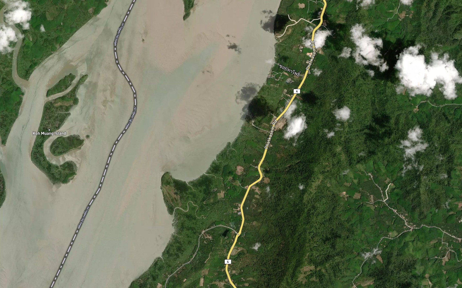 Satellite map of the Khlong Lum Than