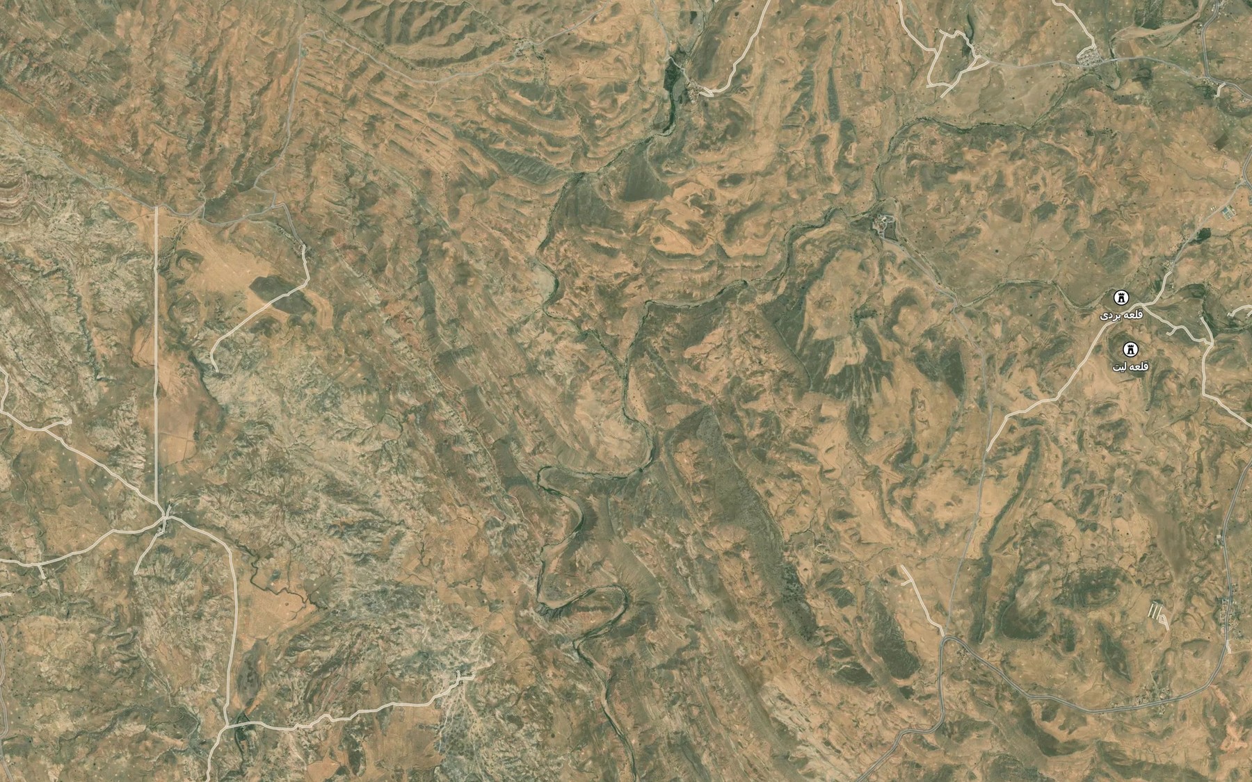 Satellite map of the Rudkhaneh-ye Ab Sur