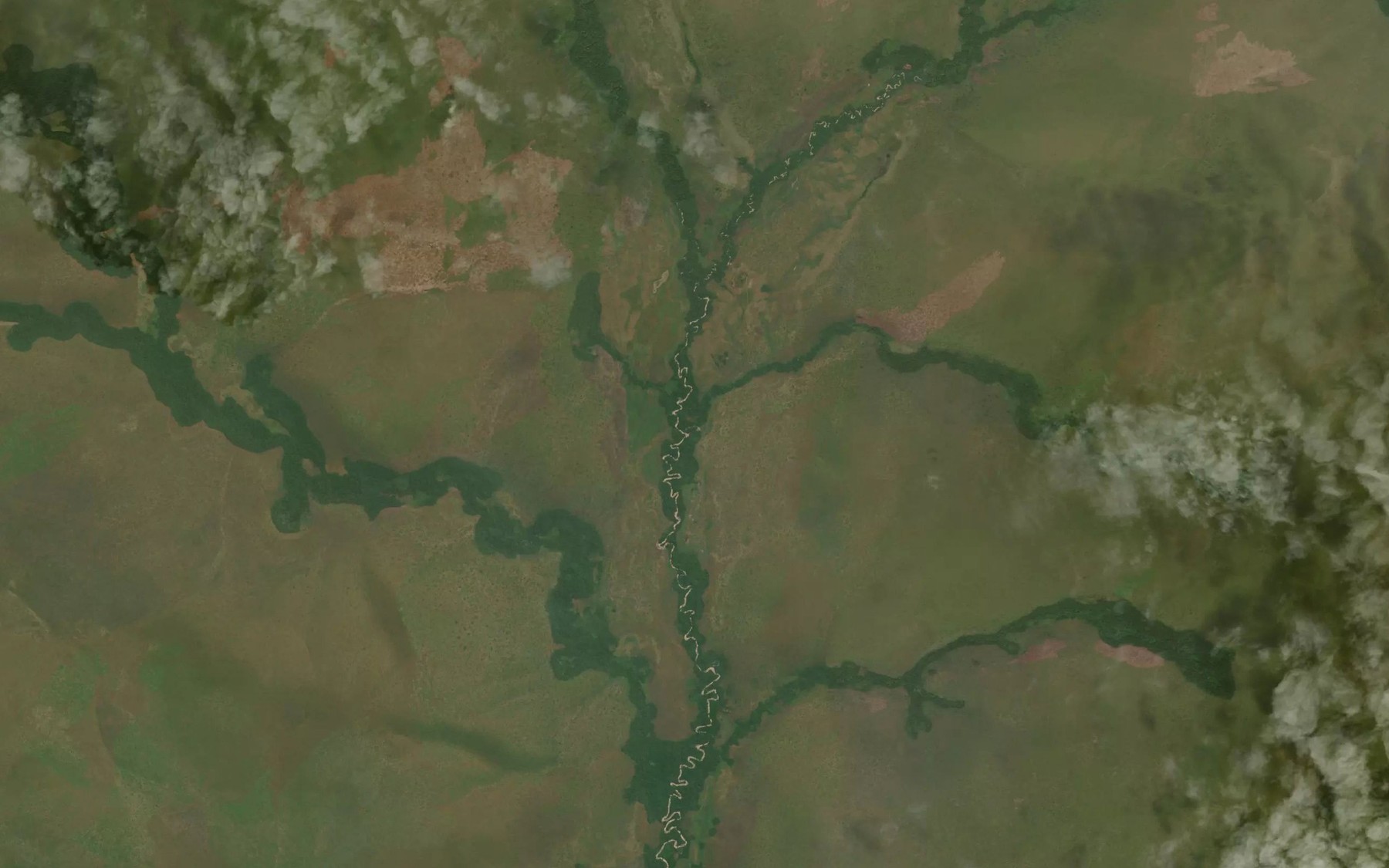 Satellite map of the Loufouma