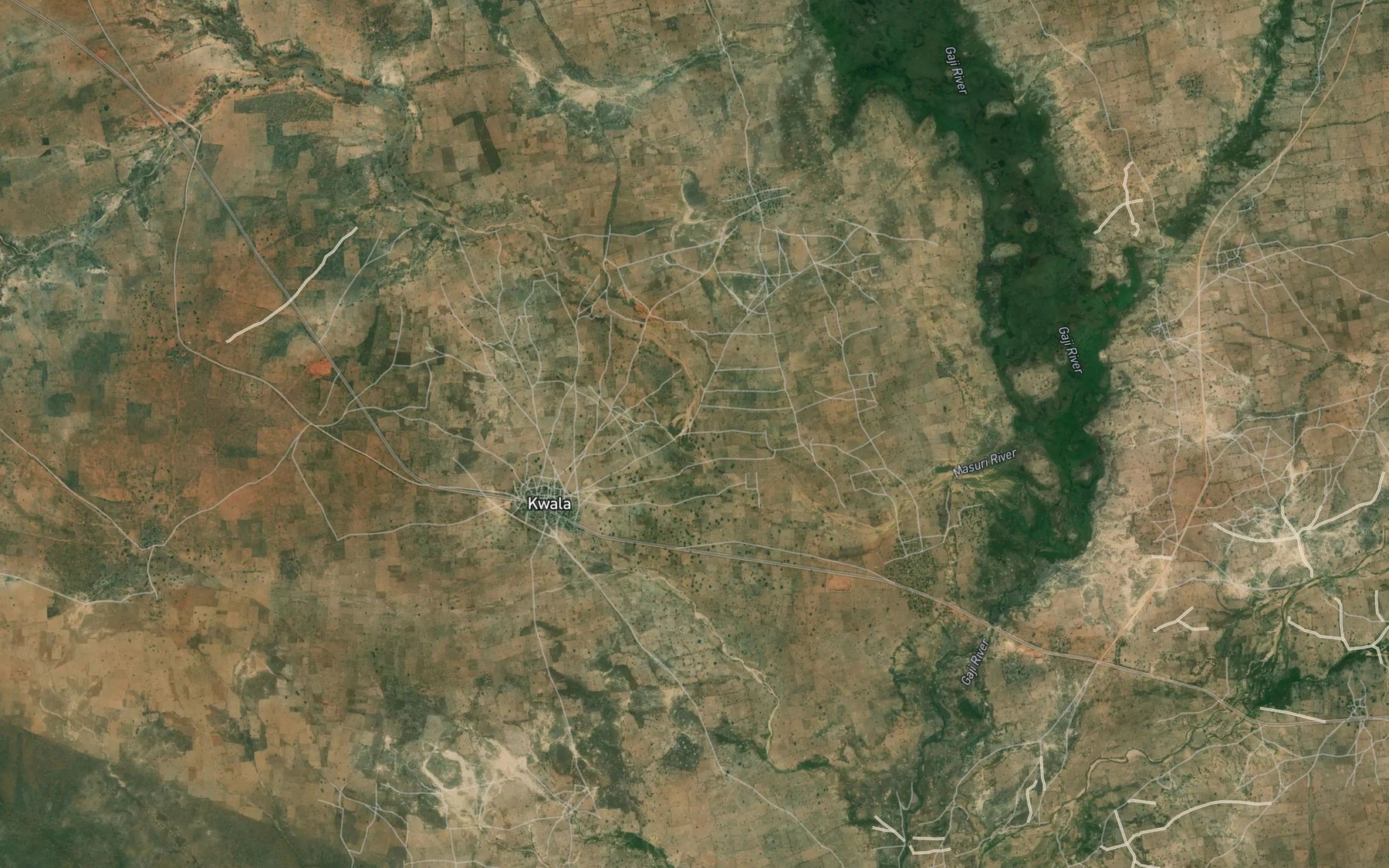 Satellite map of the River Masuri