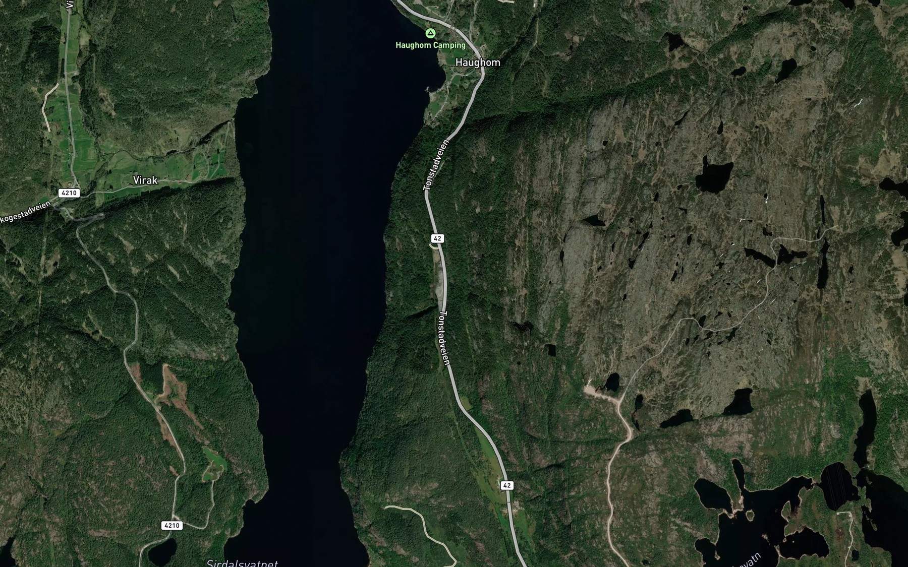 Satellite map of the Trongsbekken