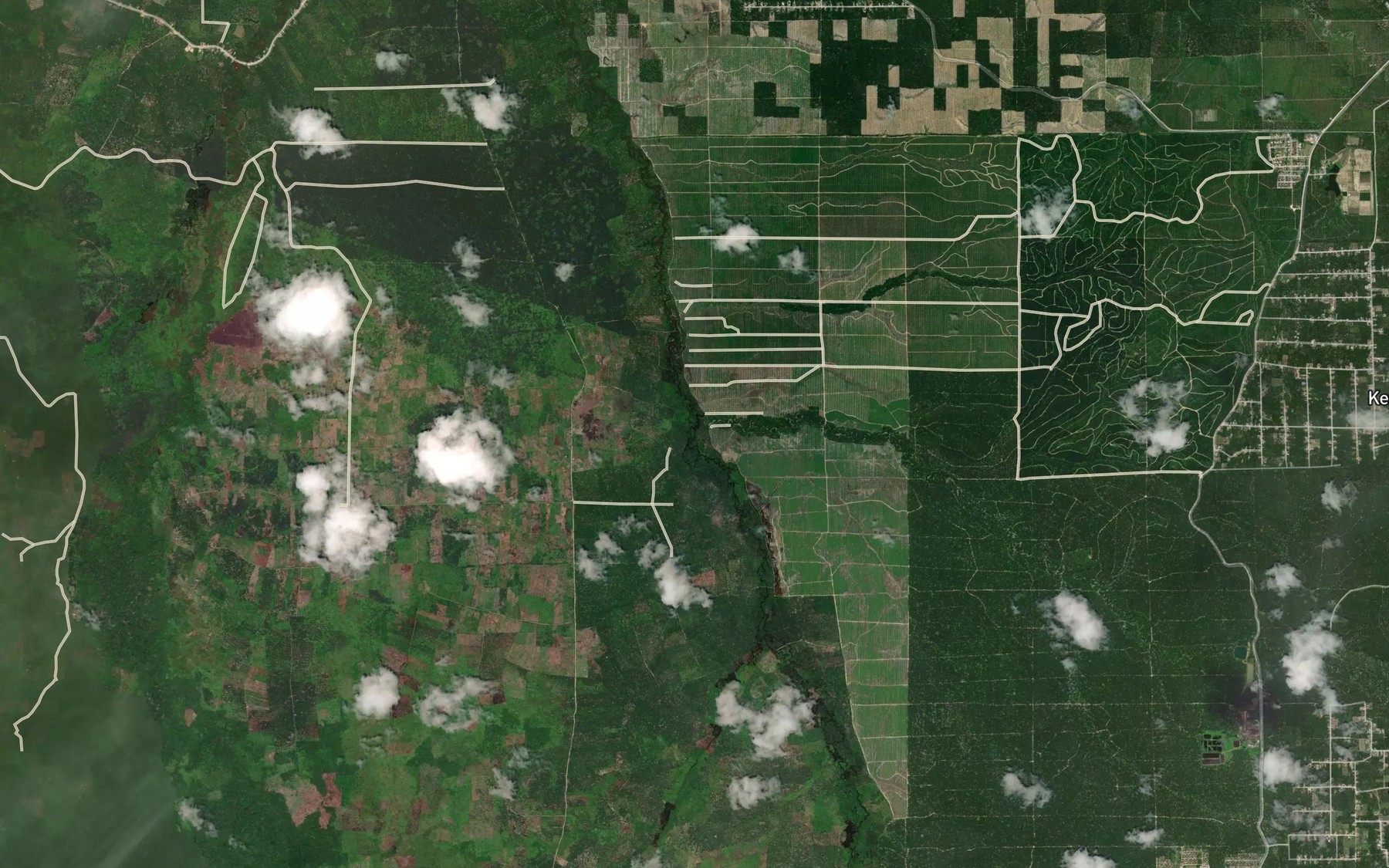Satellite map of the Sungai Hitam Tengah