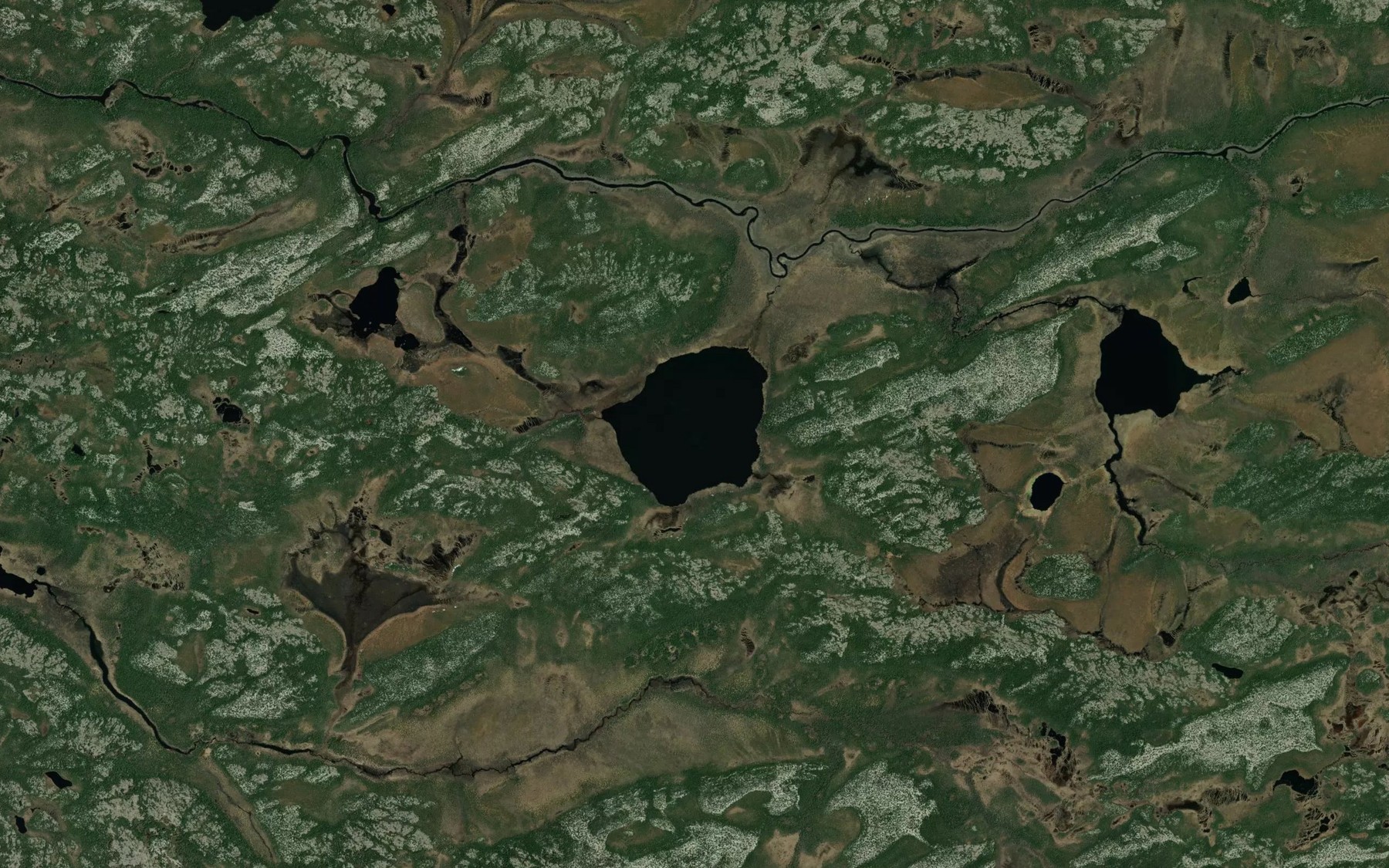 Satellite map of the Lac Kawachinakanaskach