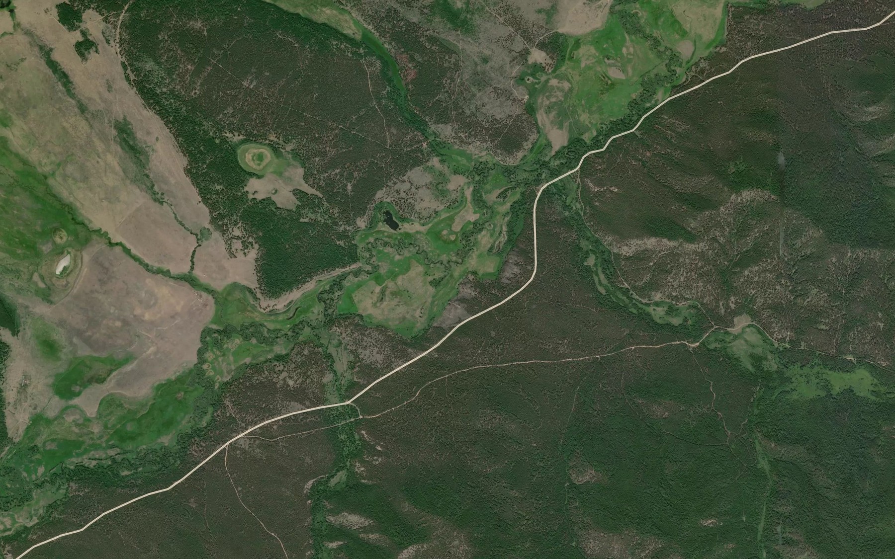 Satellite map of the Zhimeger
