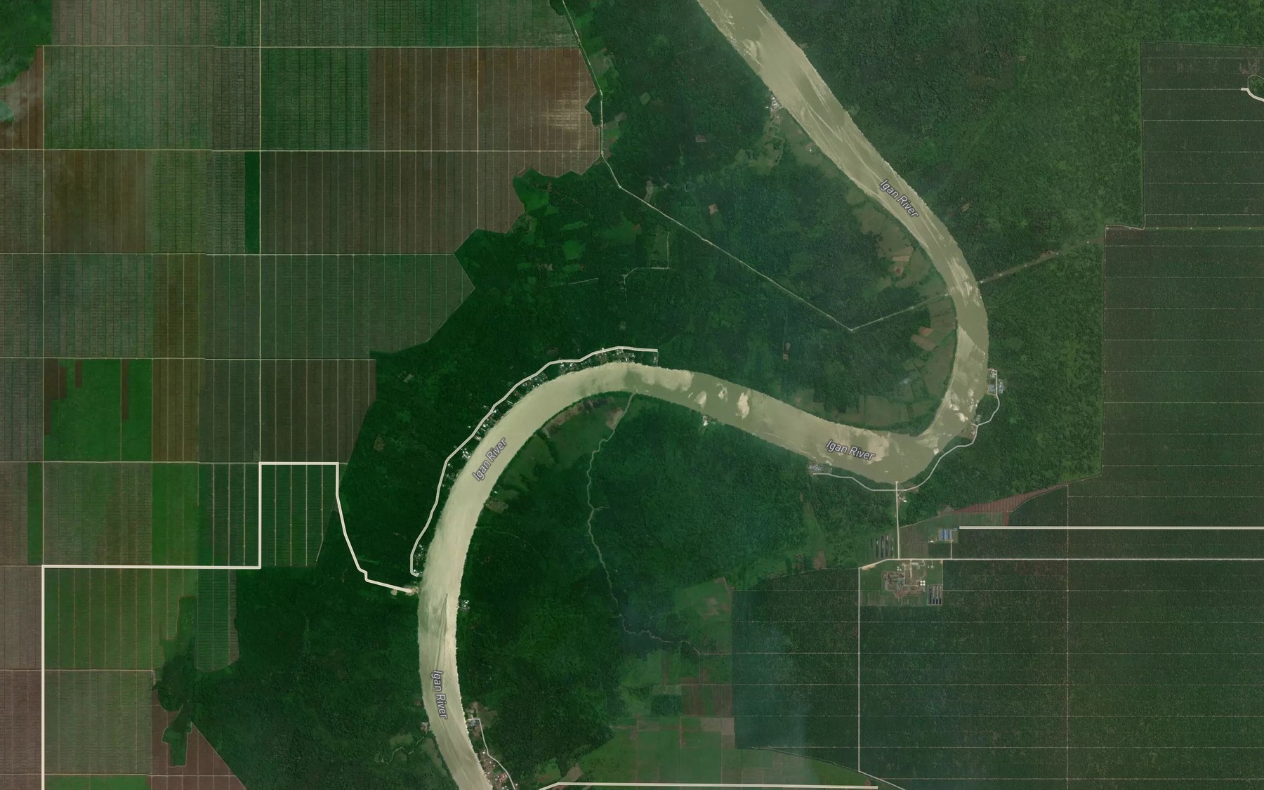 Satellite map of the Sungai Bungan Mit