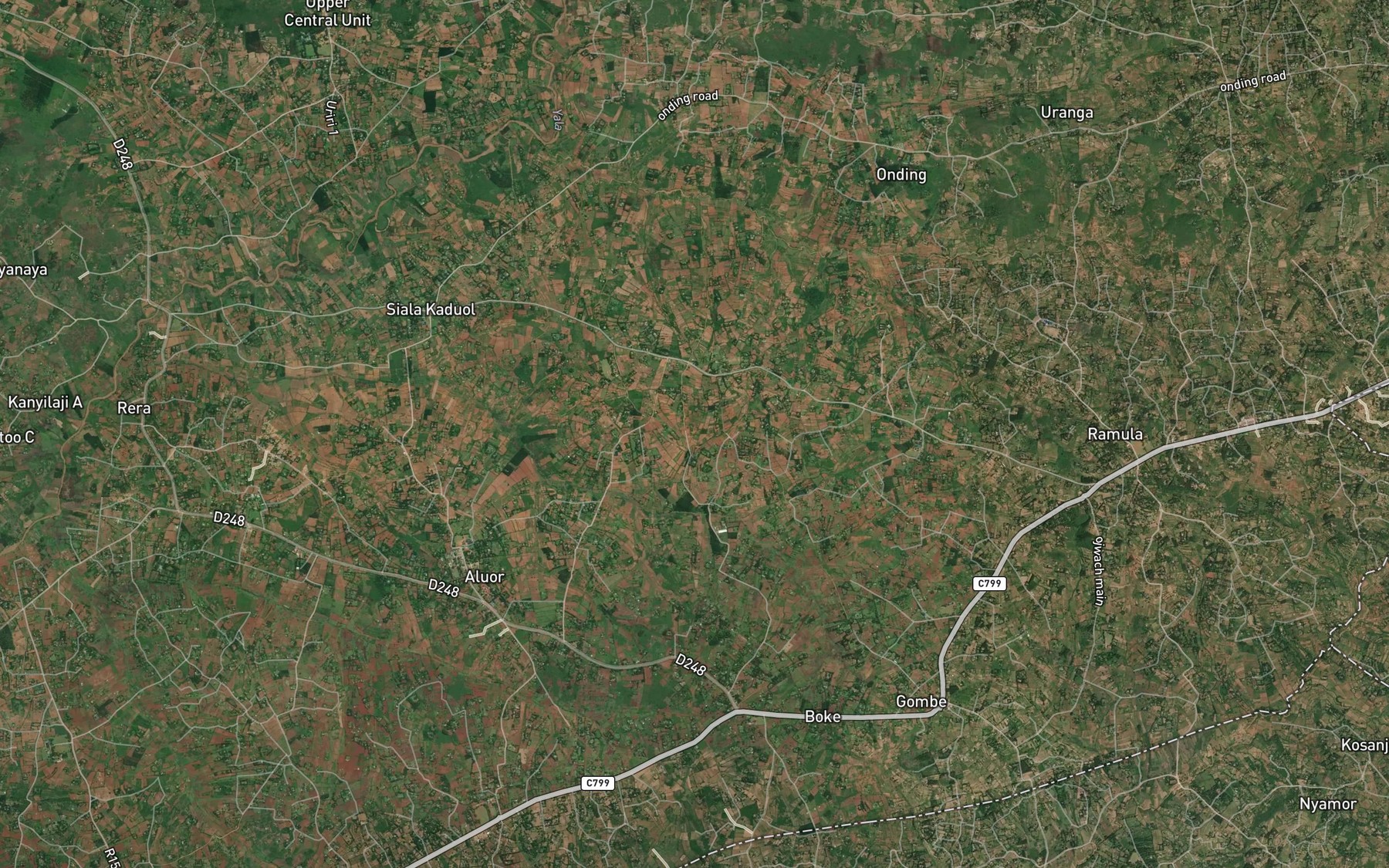 Satellite map of the Nyanya