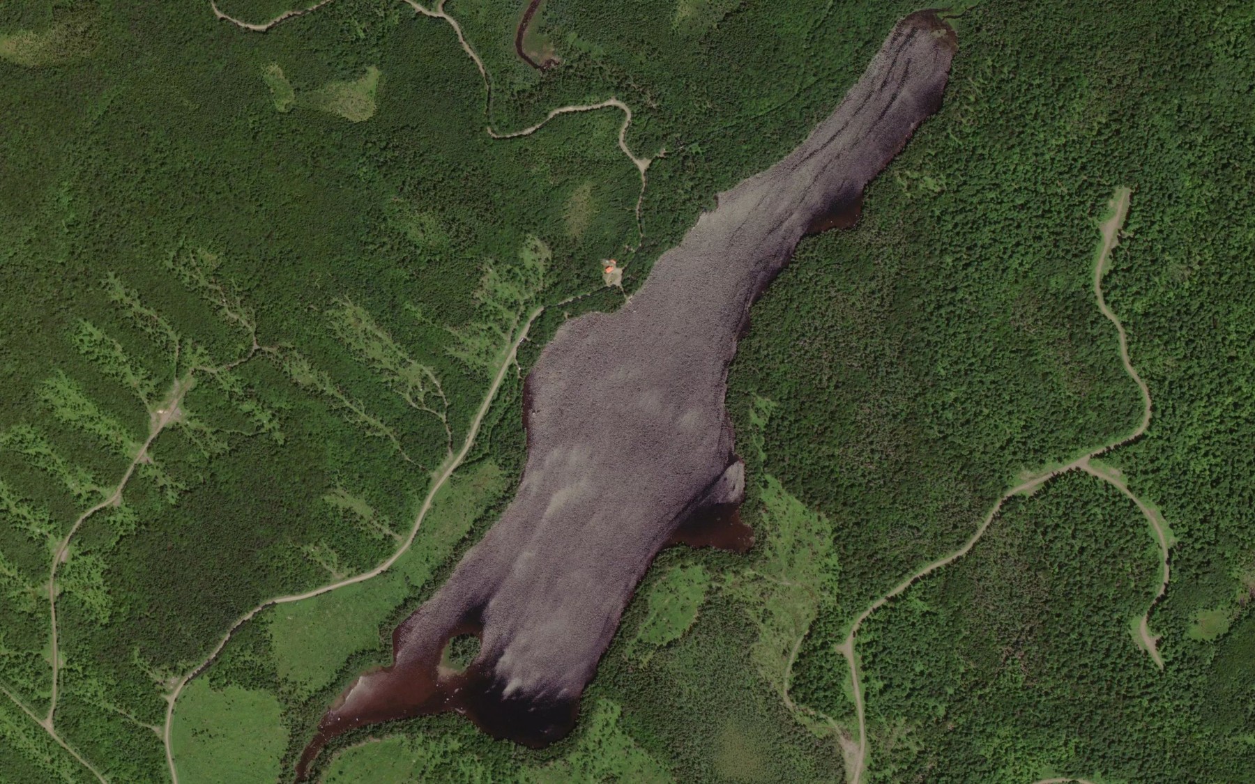 Satellite map of the Lac Brochet
