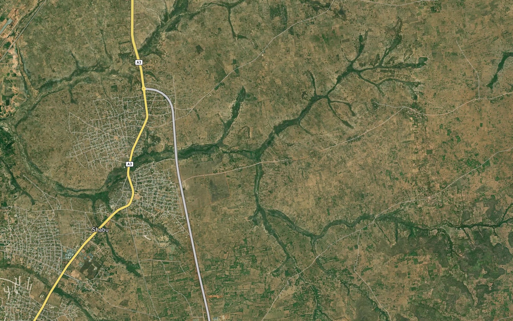 Satellite map of the RiverTagwayi