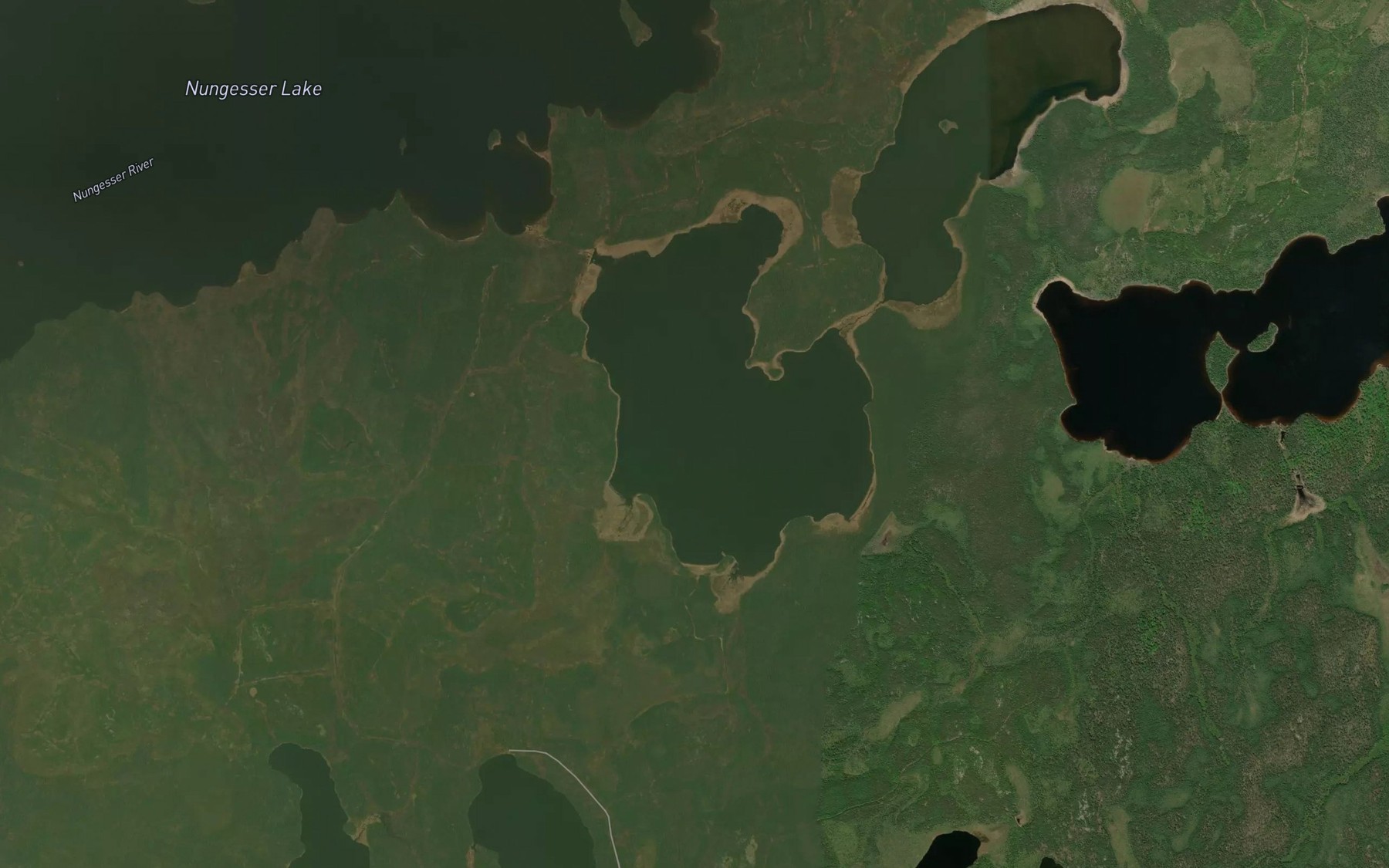 Satellite map of the Farrer Lake