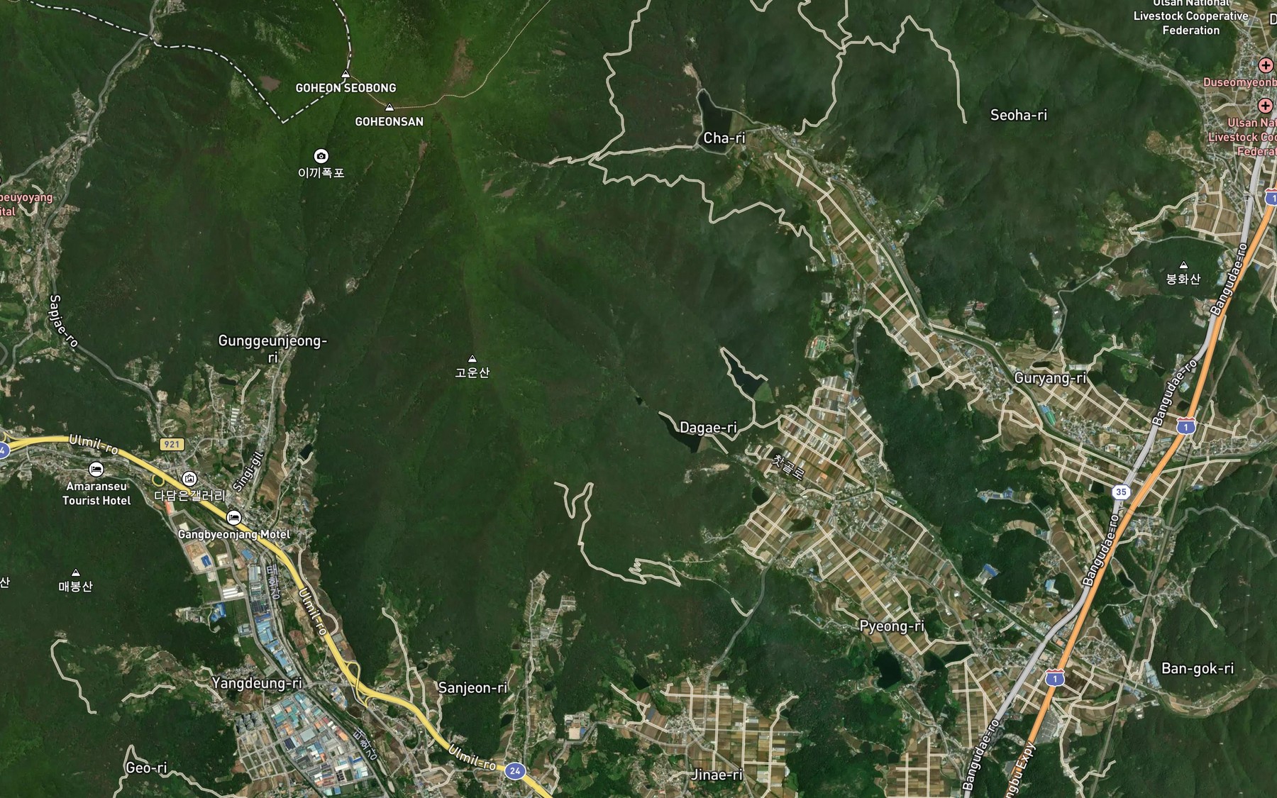 Satellite map of the Yeongusoryuji