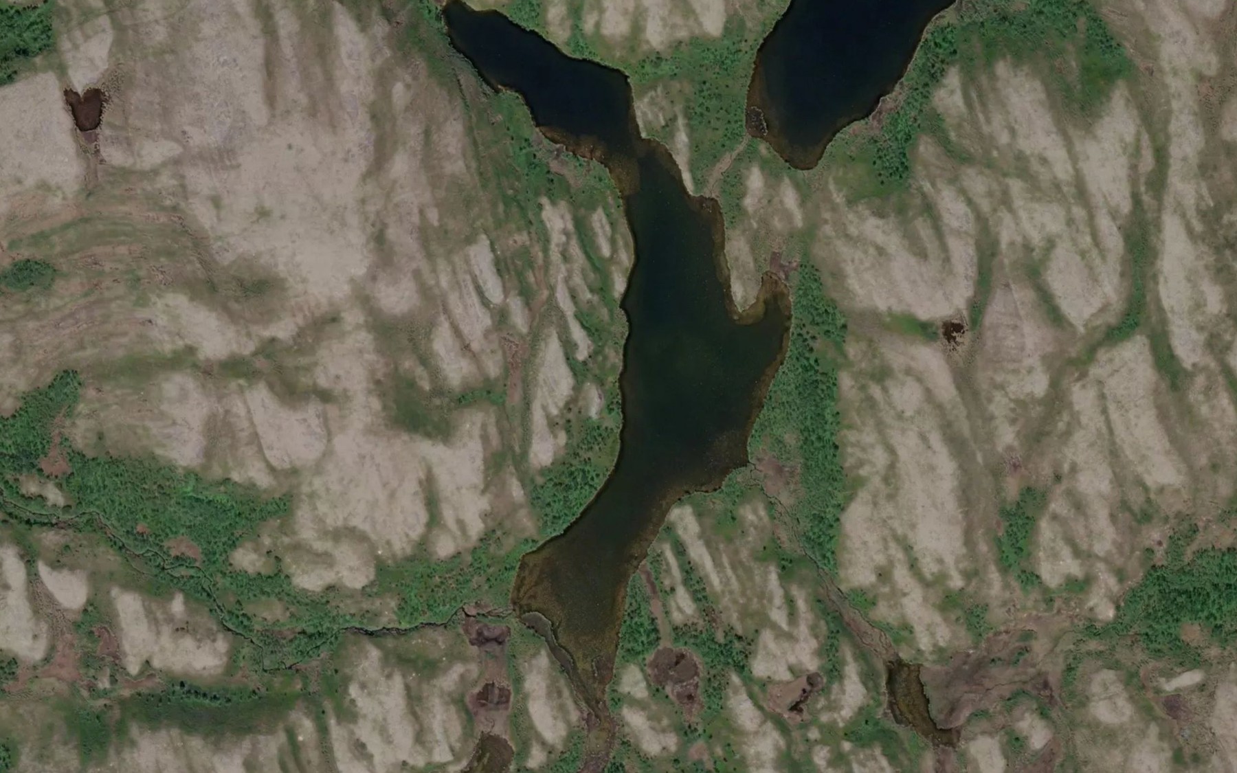 Satellite map of the Leirpollvannan
