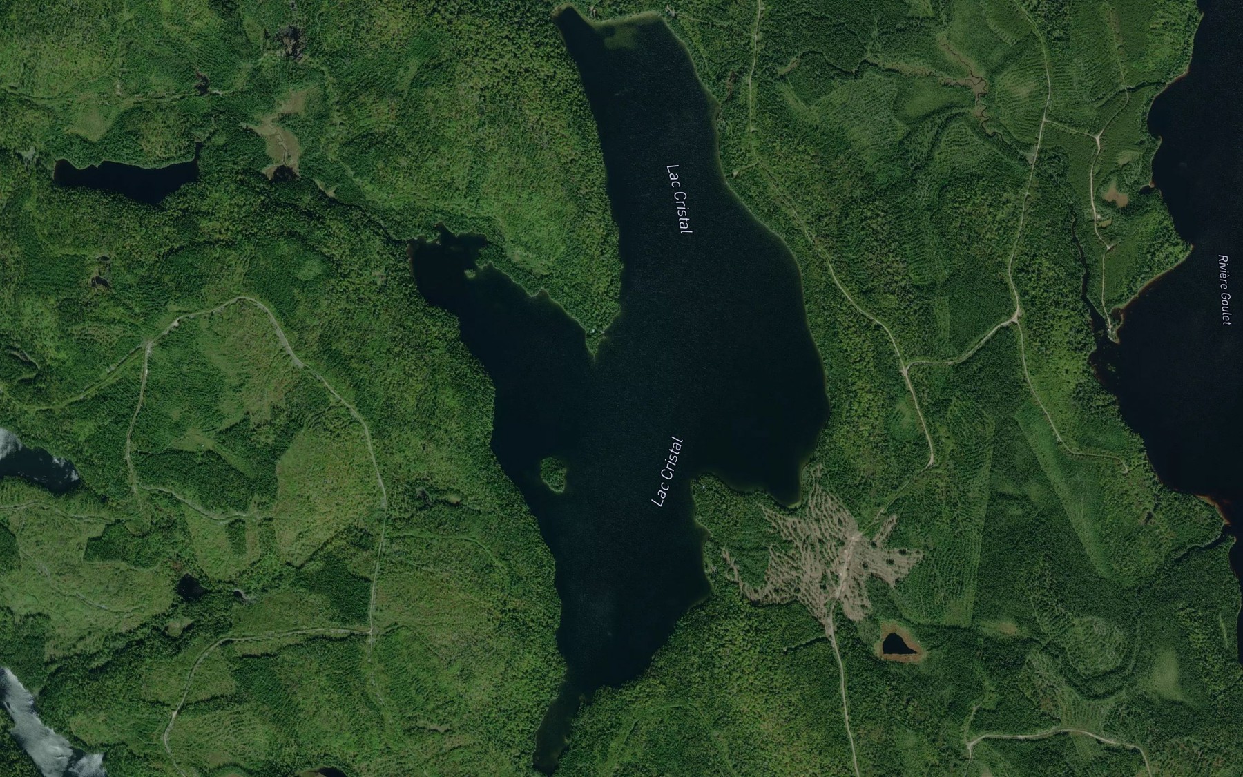 Satellite map of the Lac Cristal