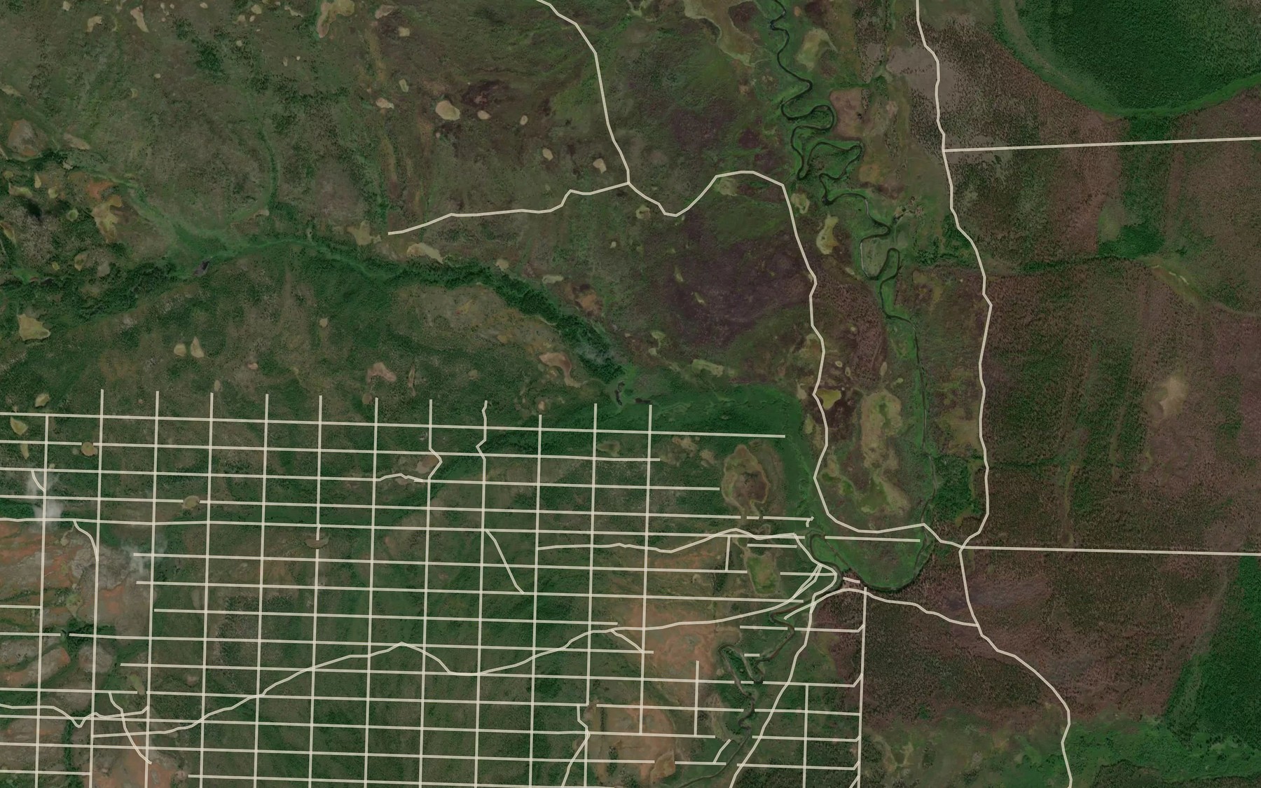 Satellite map of the Charkay