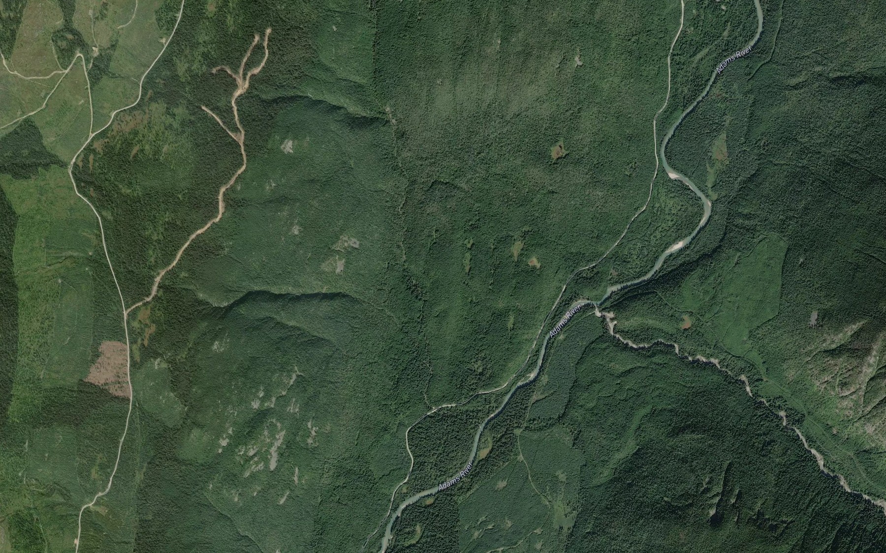 Satellite map of the Gold Creek