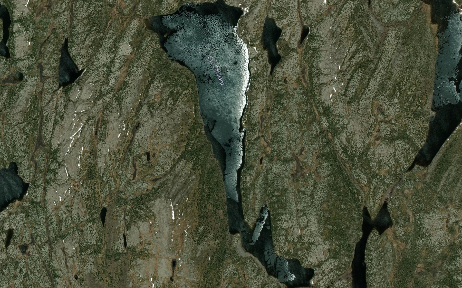 Satellite map of the Lac Dorillard