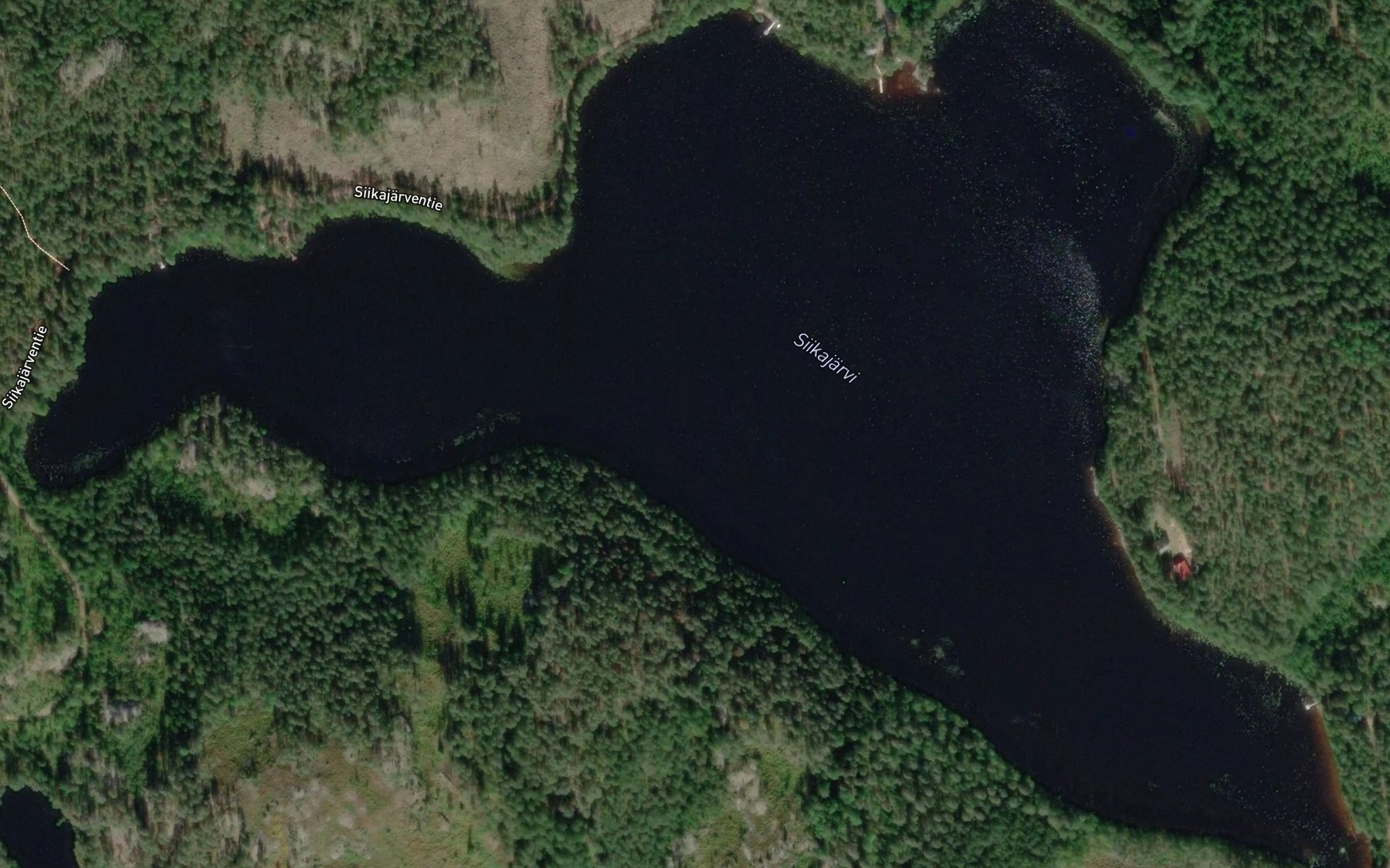 Satellite map of the Siikajarvi