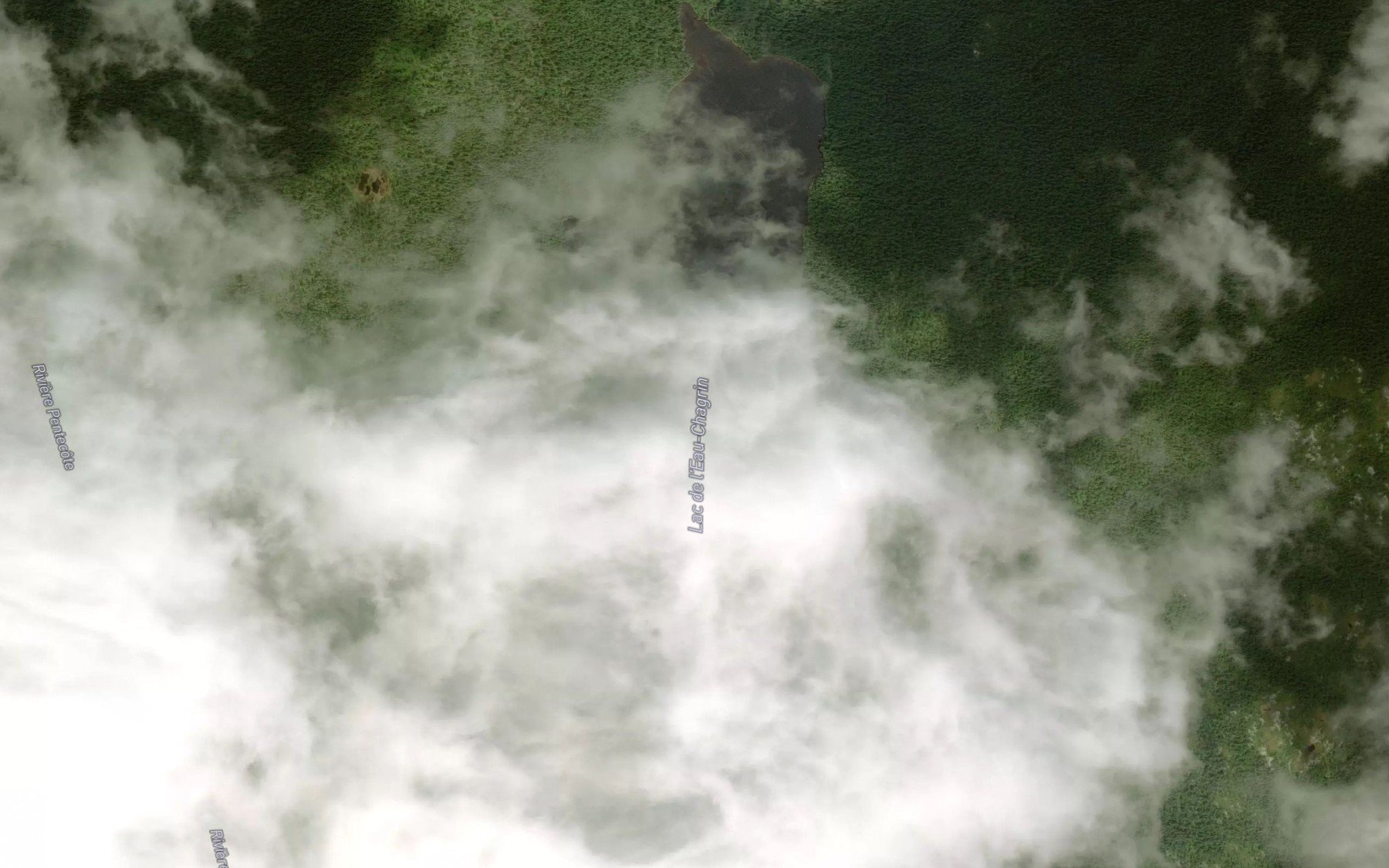 Satellite map of the Lac de l'Eau-Chagrin